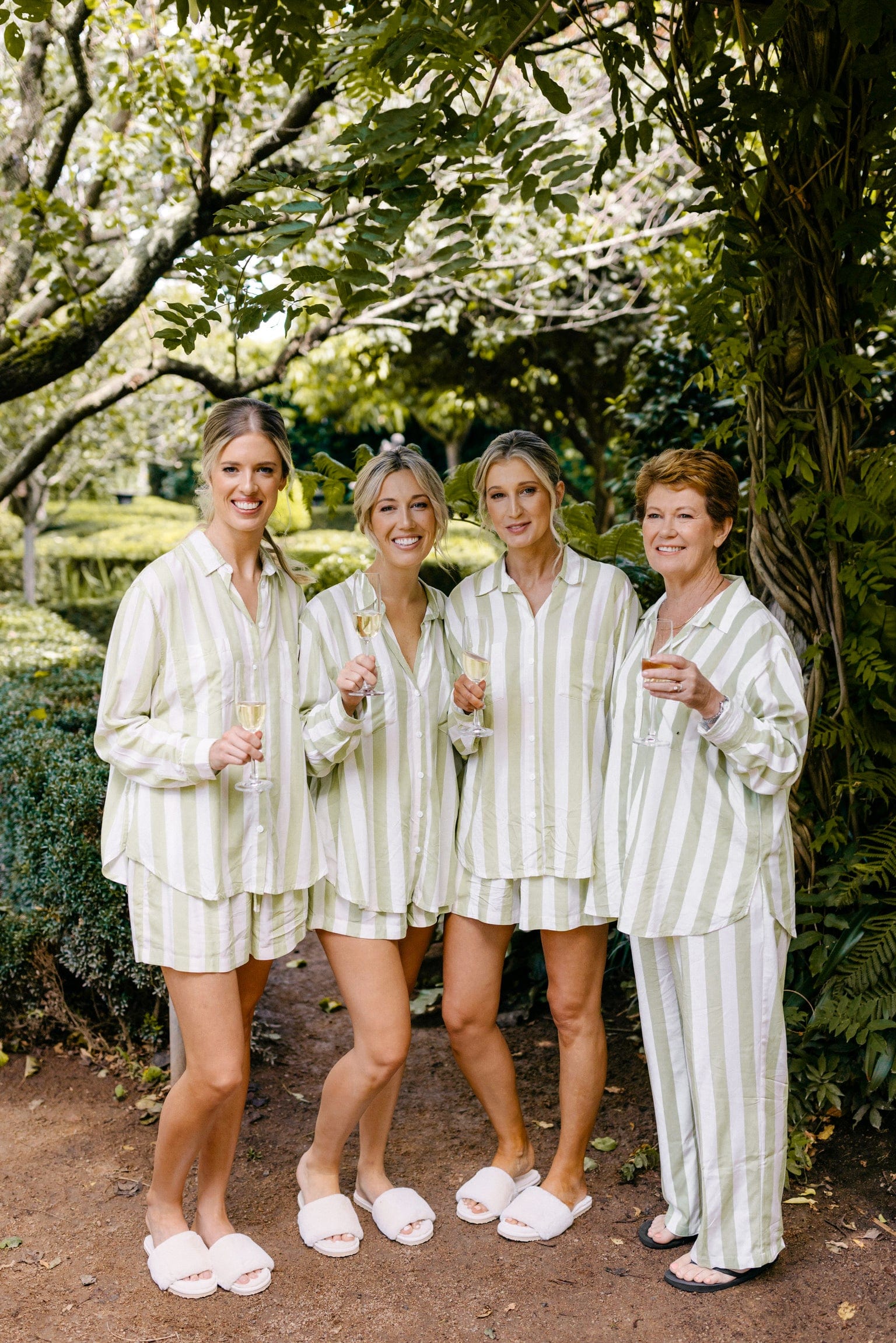 Marlon Sleep Set - Soft Striped Pajamas in Margarita Green for Women | Cozy Lounge & Sleepwear for Relaxing at Home