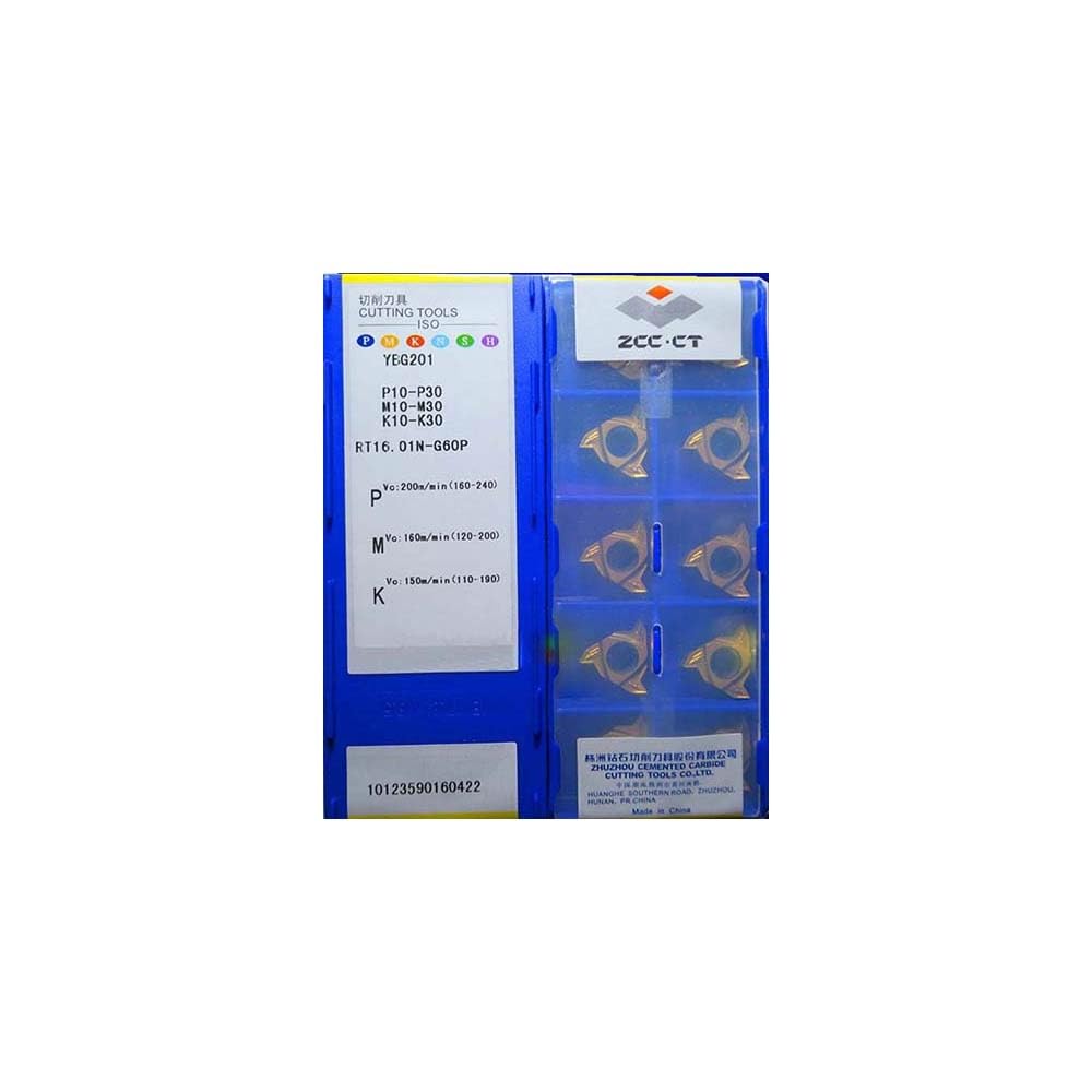 Original ZCC CT RT16.01N-G60P Carbide Turning Insert - High Precision Cutting Tool for Lathe Operations | Ideal for Steel, Cast Iron & Alloy Machining in Automotive & Aerospace Industries