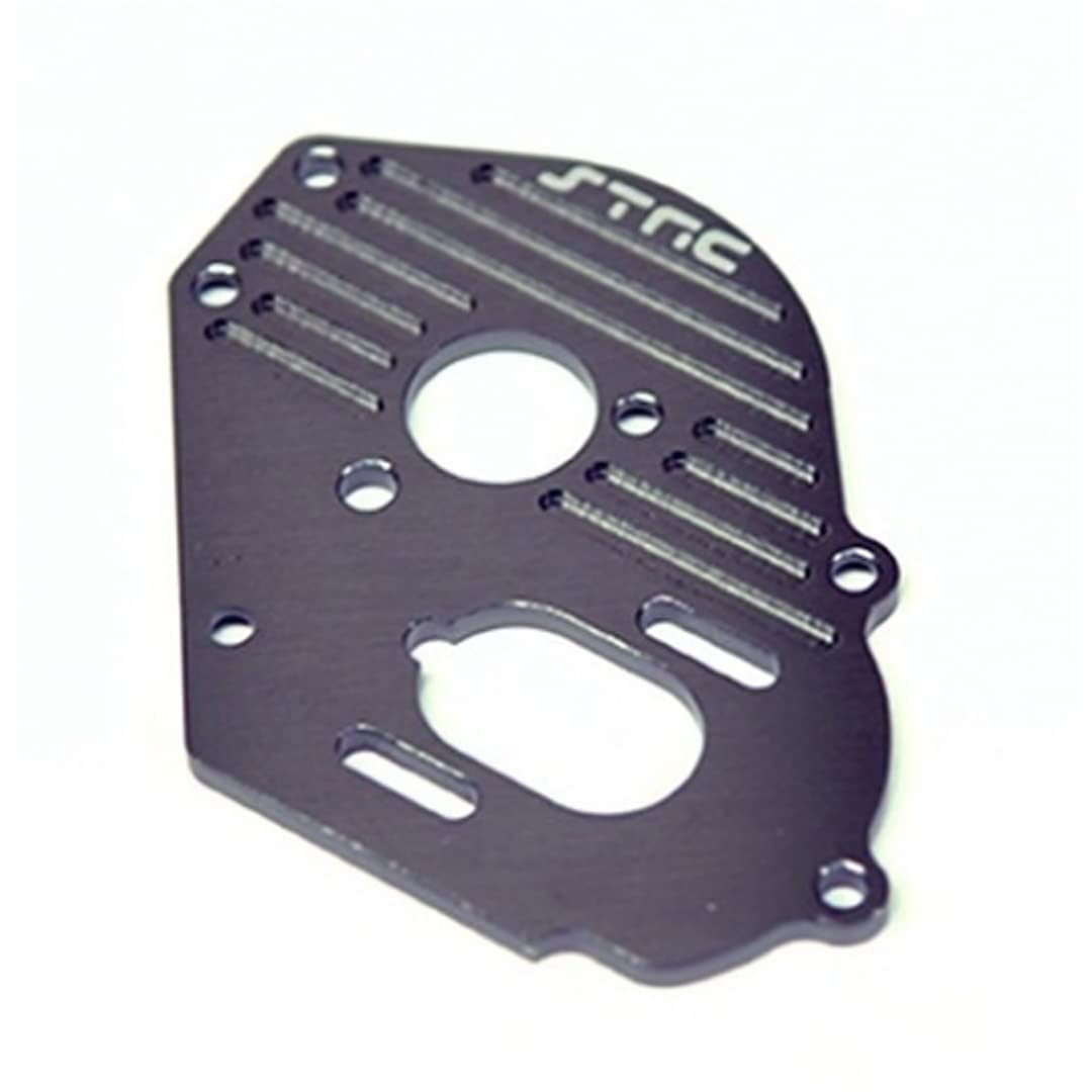 STRC ST9490GM Aluminum Heatsink Finned Motor Plate Gun Metal for Traxxas Drag Slash - High Performance Cooling Solution for RC Cars Racing & Drifting