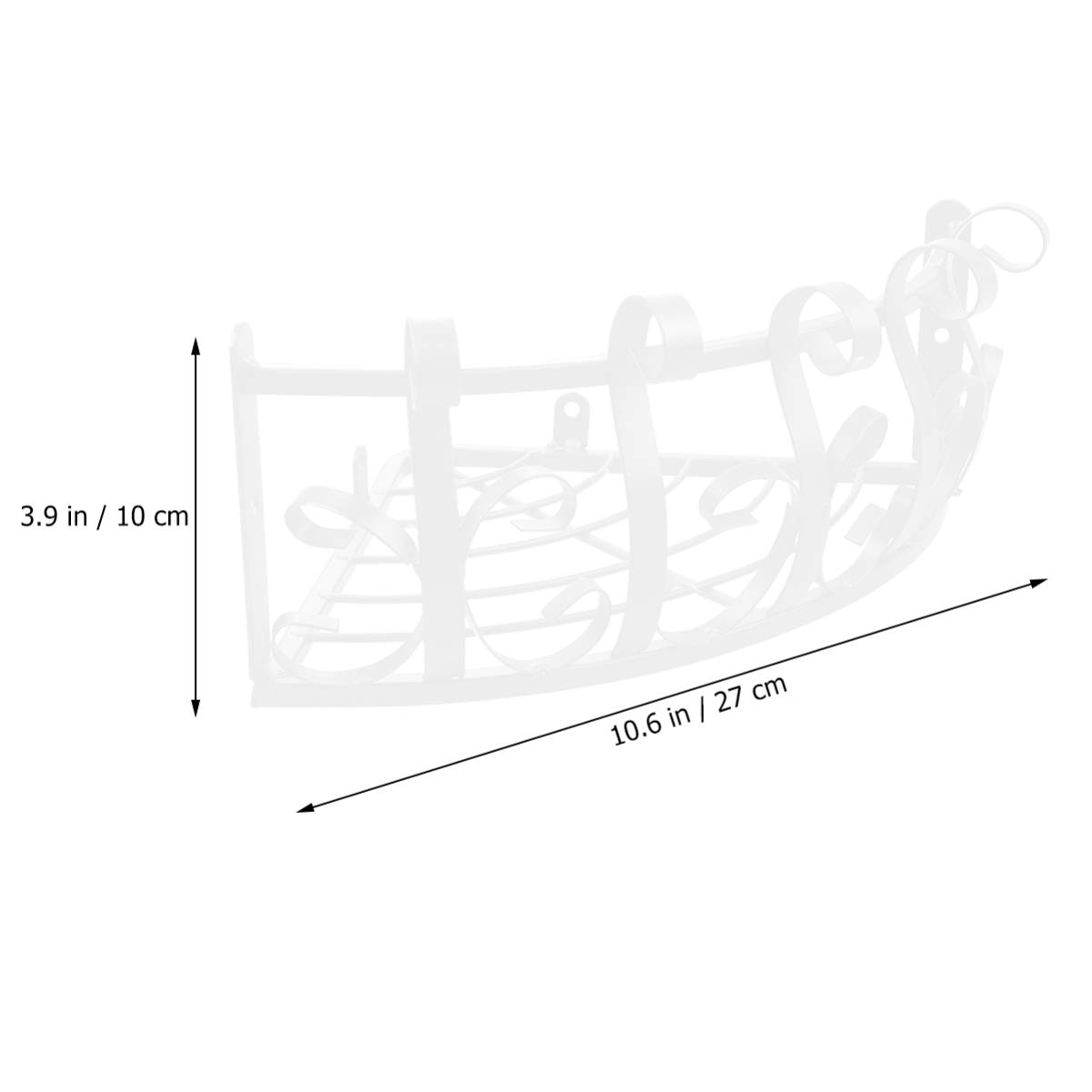 Metal Flower Pot Holder Wall Mounted - Corner Shelves & Railing Planter Bracket - Fence Planter Hanger Basket for Garden, Balcony, Porch - White - Perfect for Outdoor Decor & Small Space Gardening