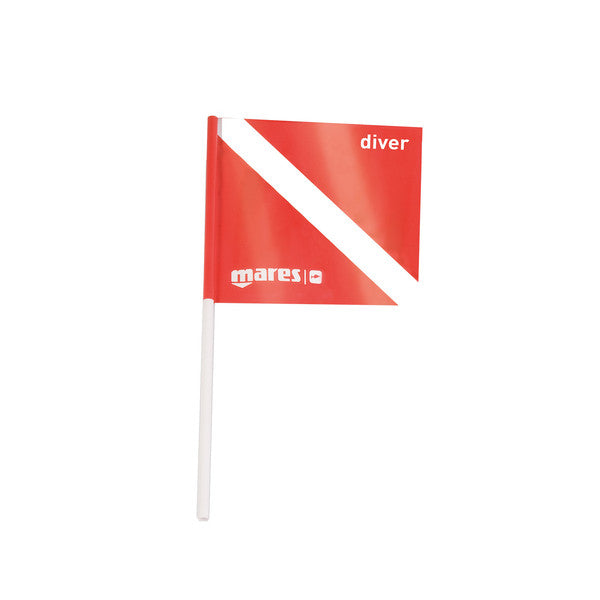 Scuba Diving Safety Flag 31.5x31.5 cm - High Visibility Dive Marker for Underwater Safety | Perfect for Snorkeling, Spearfishing & Water Sports