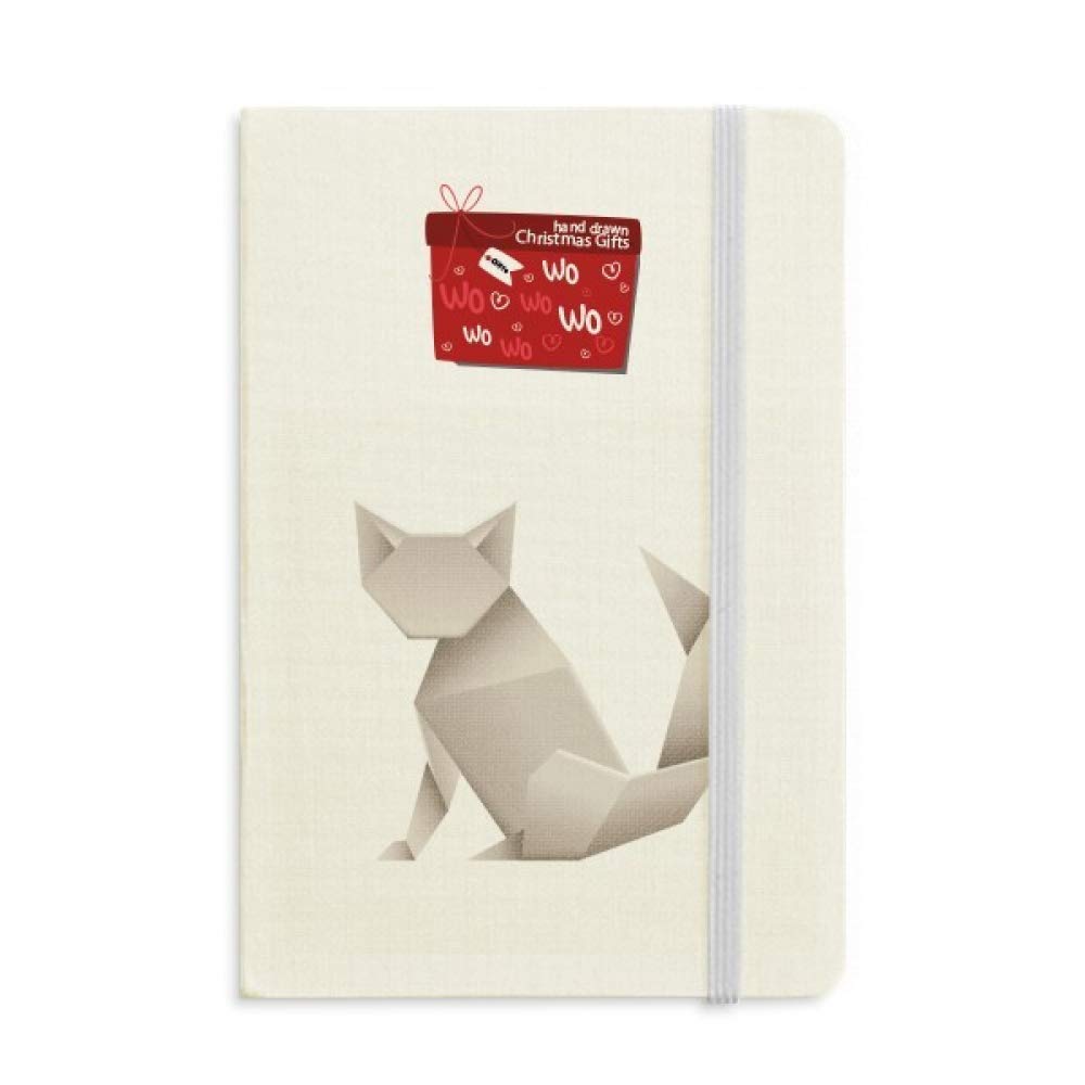 Origami Geometric Abstract Cat Pattern Notebook - Lined Journal for Writing, Sketching & Note Taking - Perfect Christmas Gift for Cat Lovers, Students & Artists - Office, School & Home Use