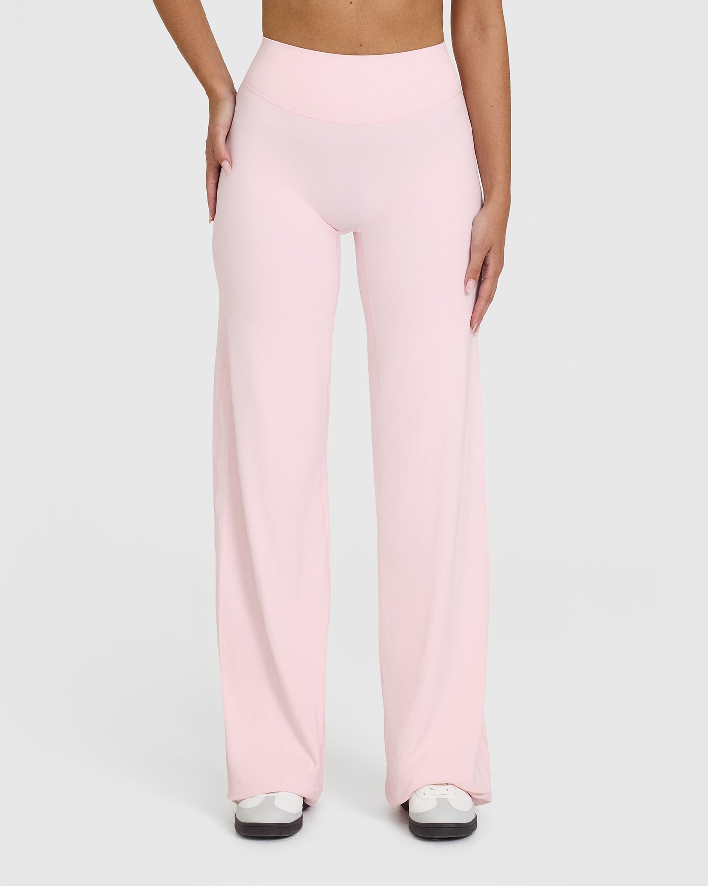 SoftMotion™ Straight Leg Yoga Pants for Women - Ballet Pink | Comfortable Stretchy Workout Leggings for Pilates, Barre & Lounge Wear