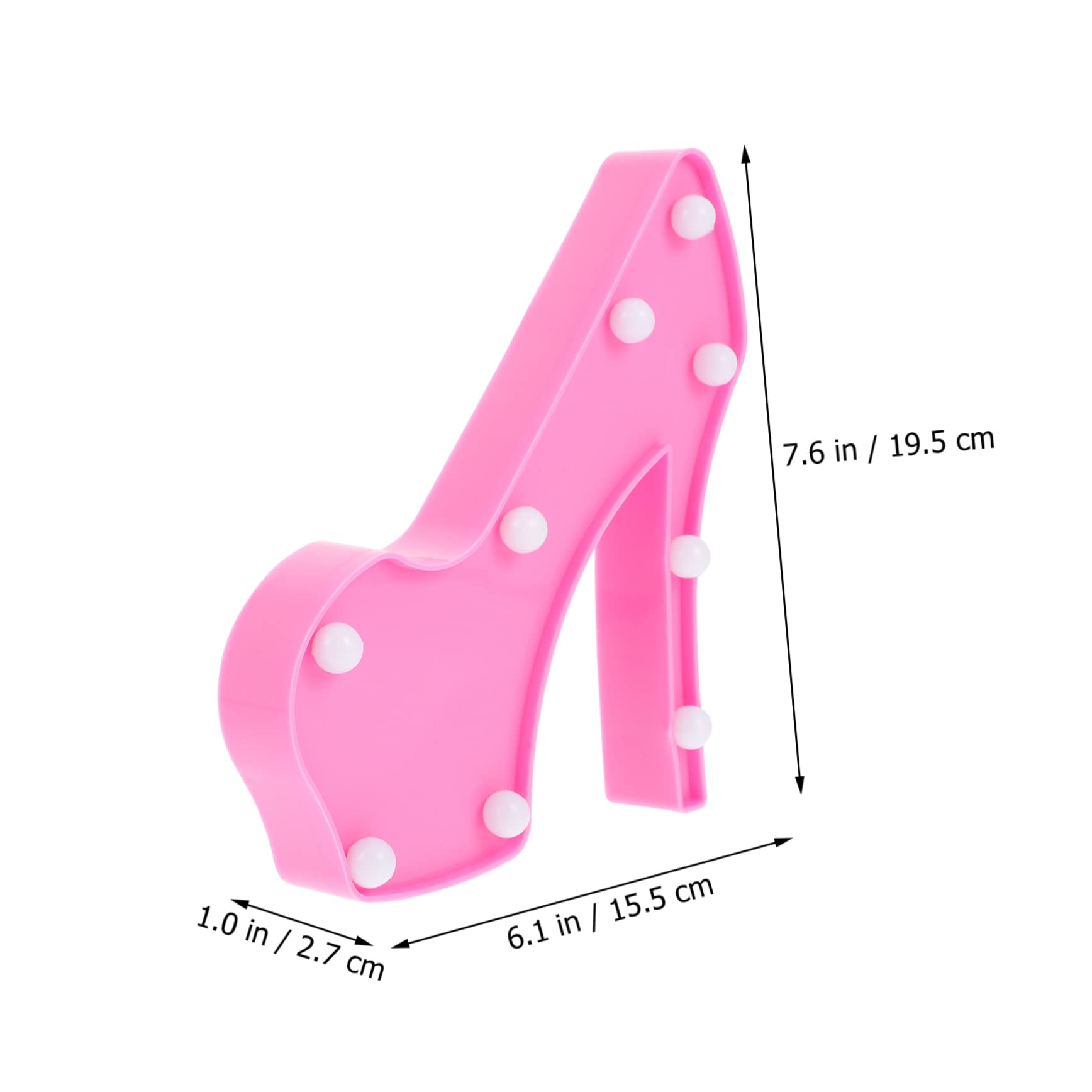 Angoily Unique High Heel Shaped LED Night Lamp - Romantic Bedroom Decor, Terrace & Garden Lighting, Festival Decoration - Safe & Durable Material for Women's Gift & Home Ambiance