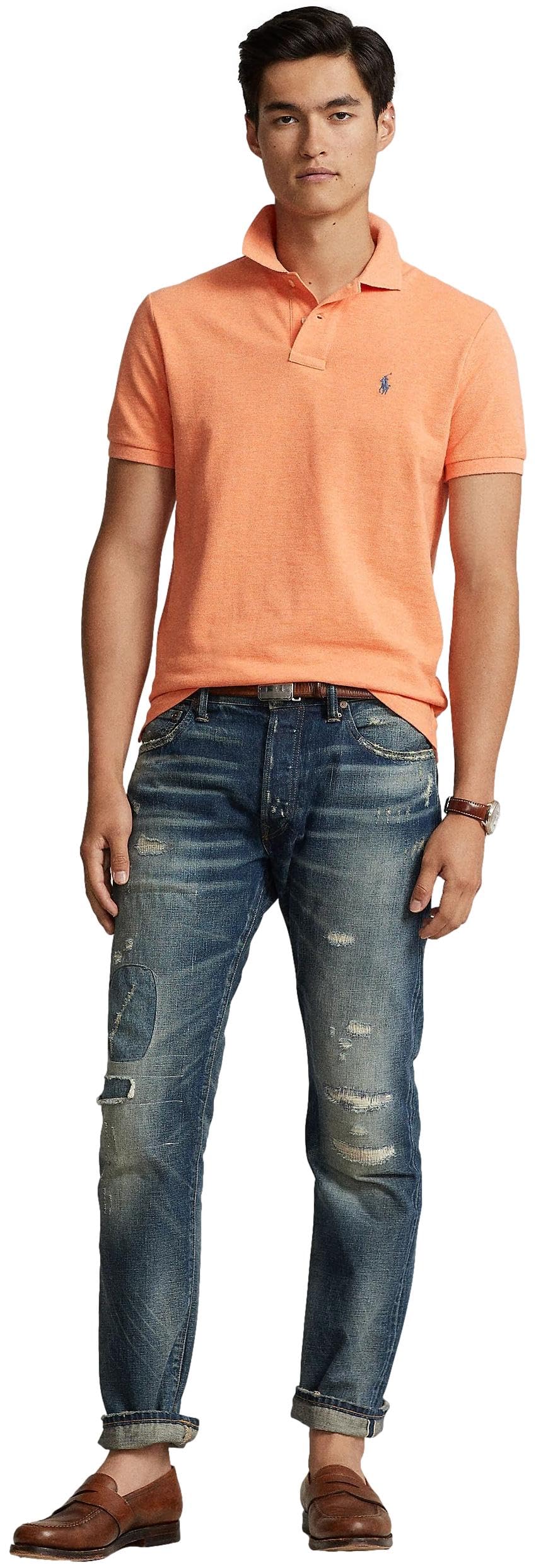 POLO RALPH LAUREN Men's Classic Fit Polo Shirt - Breathable Cotton, Slim Fit, Casual & Office Wear - Perfect for Golf, Business Meetings & Weekend Outings