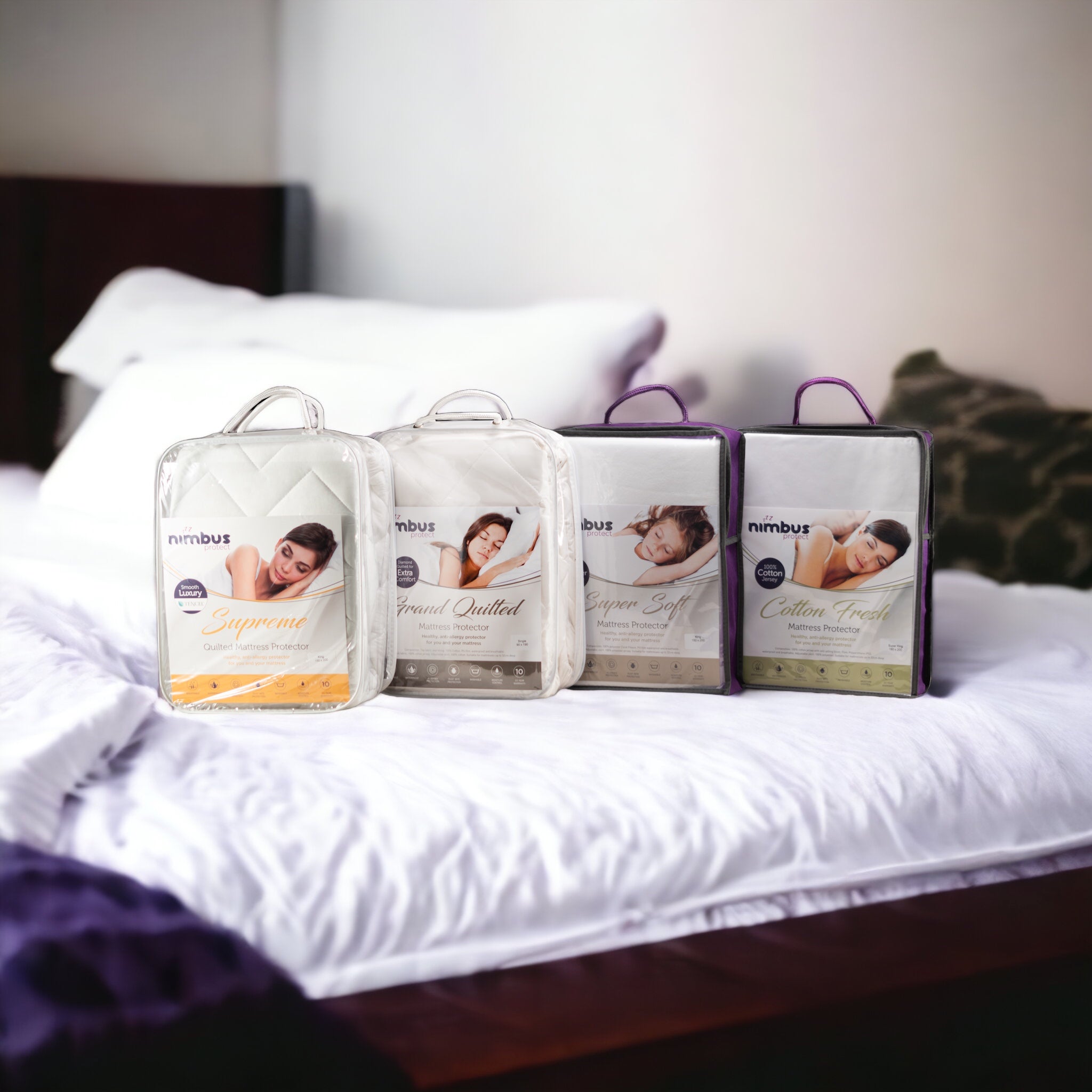 Premium Quilted Mattress Protector - Waterproof, Hypoallergenic, Breathable - Fits All Mattress Sizes - Perfect for Allergy Relief & Bedwetting Protection
