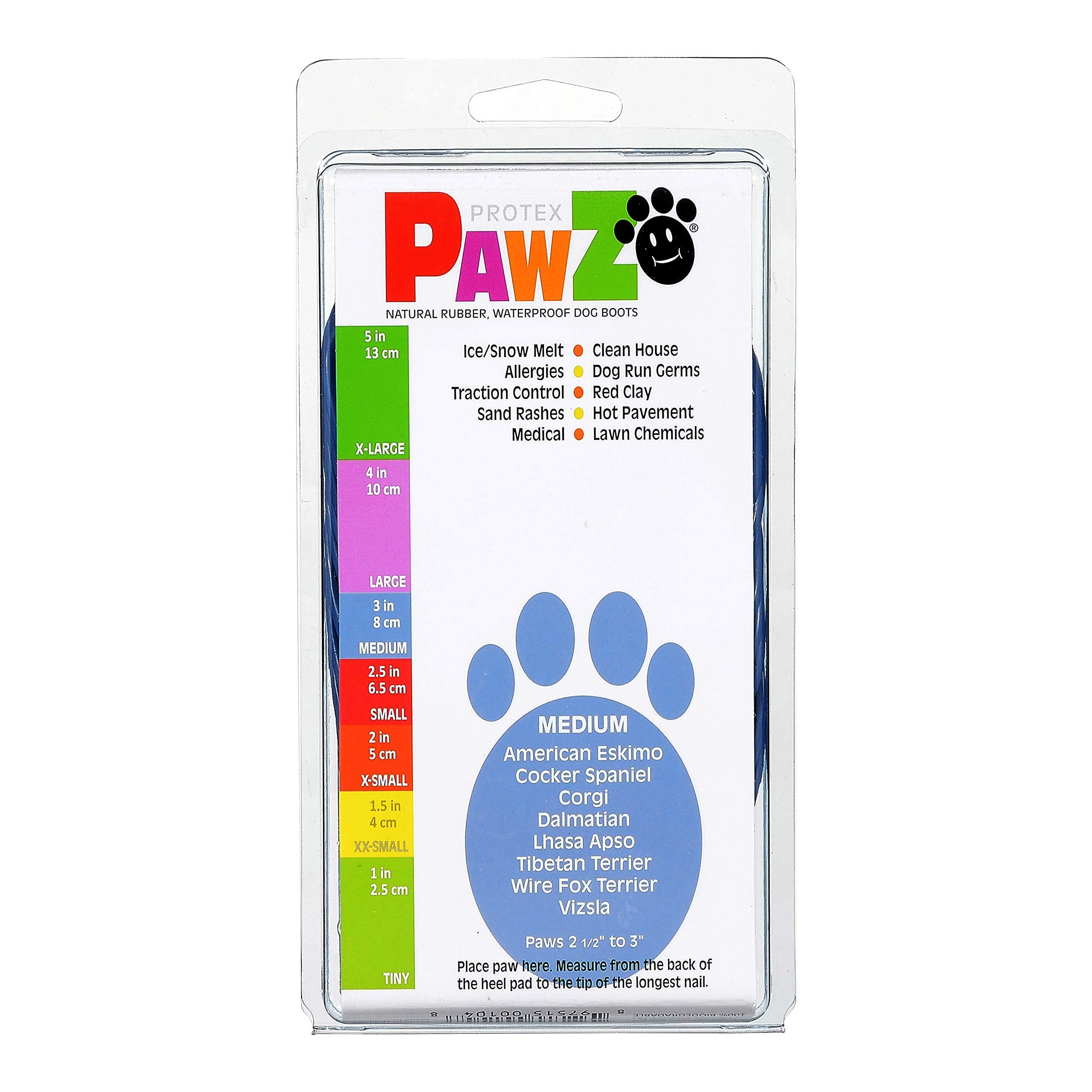 PawZ M Dog Boots & Paw Sanitizer Spray - Waterproof Pet Shoes for Walking, Hiking & Outdoor Protection with Paw Cleaning Spray for Dogs
