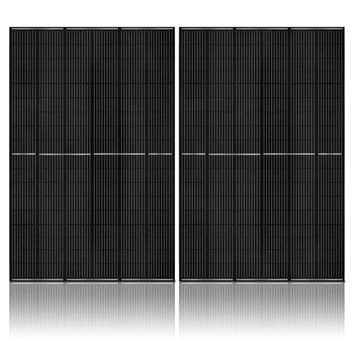 Natures Generator Lithium 3600 Portable Power Station with 2 x 410W Monocrystalline Solar Panels + Wind Turbine Kit - Perfect for Camping, RV Trips & Emergency Backup Power