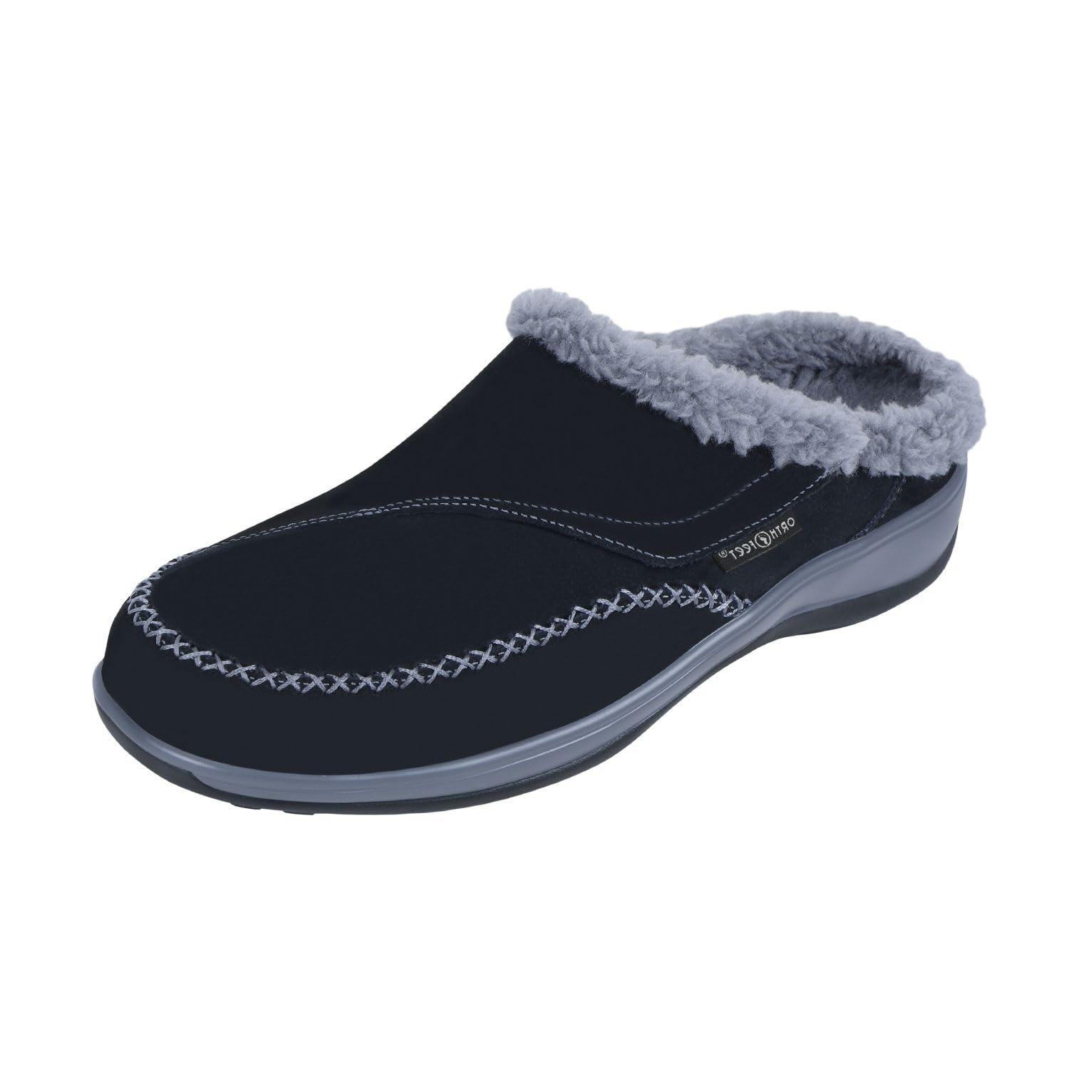 Orthofeet Women's Orthopedic Slippers with Faux Fur Lining - Comfortable House Shoes for Plantar Fasciitis, Arthritis & Diabetic Foot Pain Relief - Perfect for Indoor Relaxation & Cold Weather Comfort