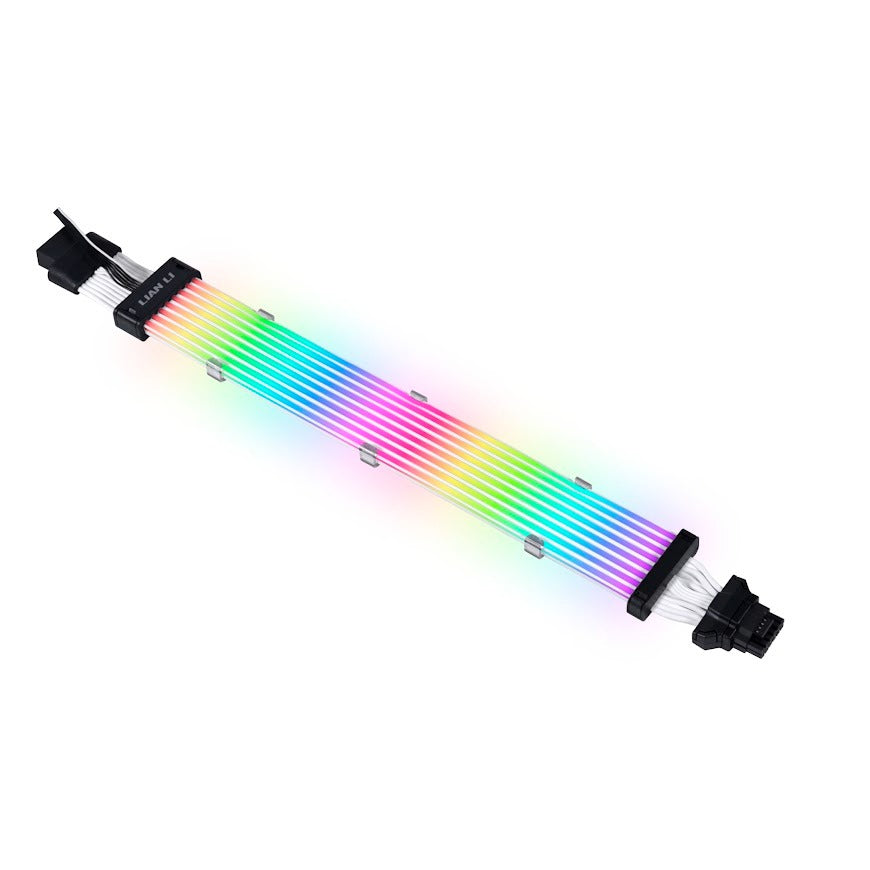 Lian Li Strimer Plus V2 12VHPWR RGB LED Power Extension Cable - 8 Lighting Modes for PC Gaming & Custom Builds - Perfect for RTX 40 Series GPUs and High-End Gaming Rigs