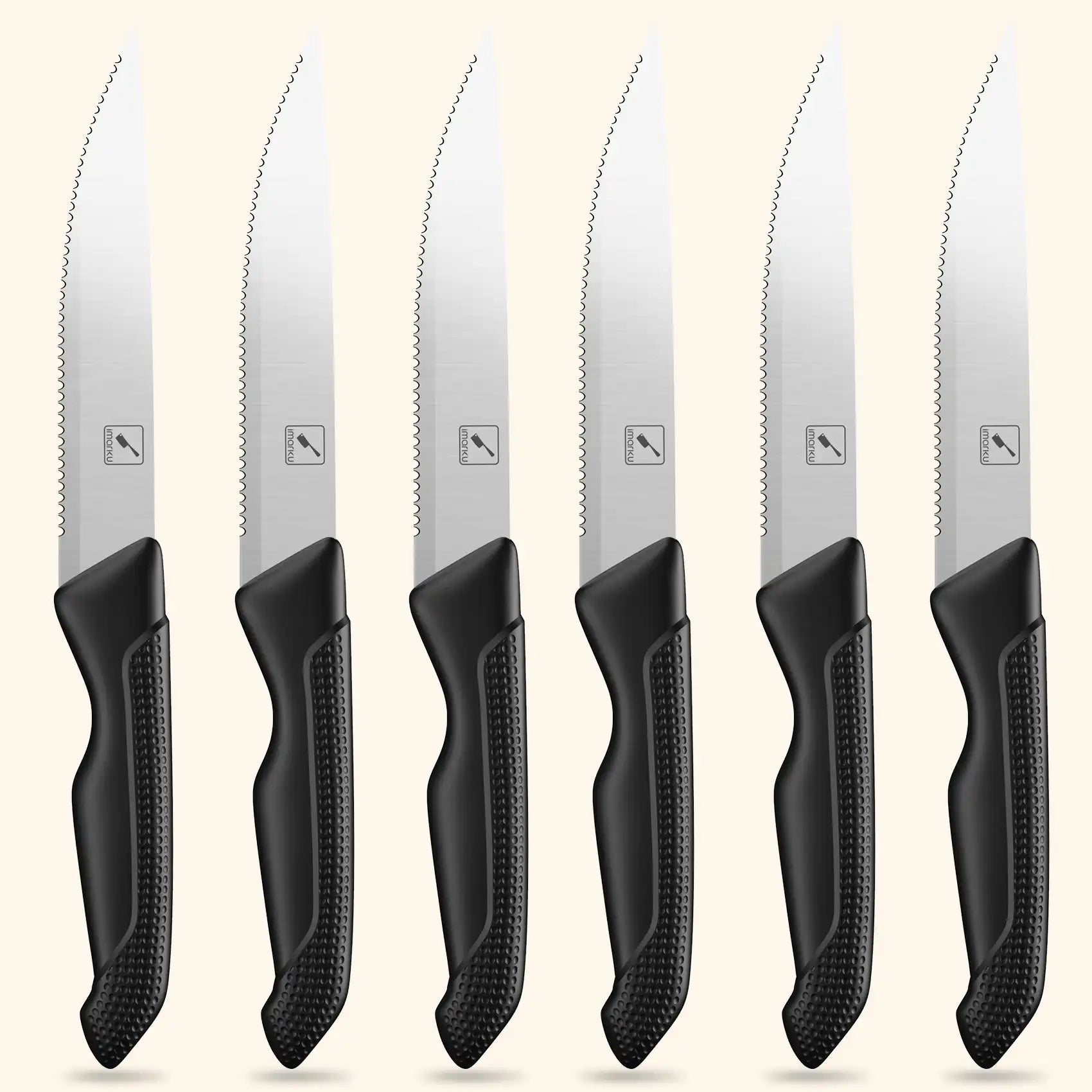 Premium Serrated Steak Knife Set - 4.5