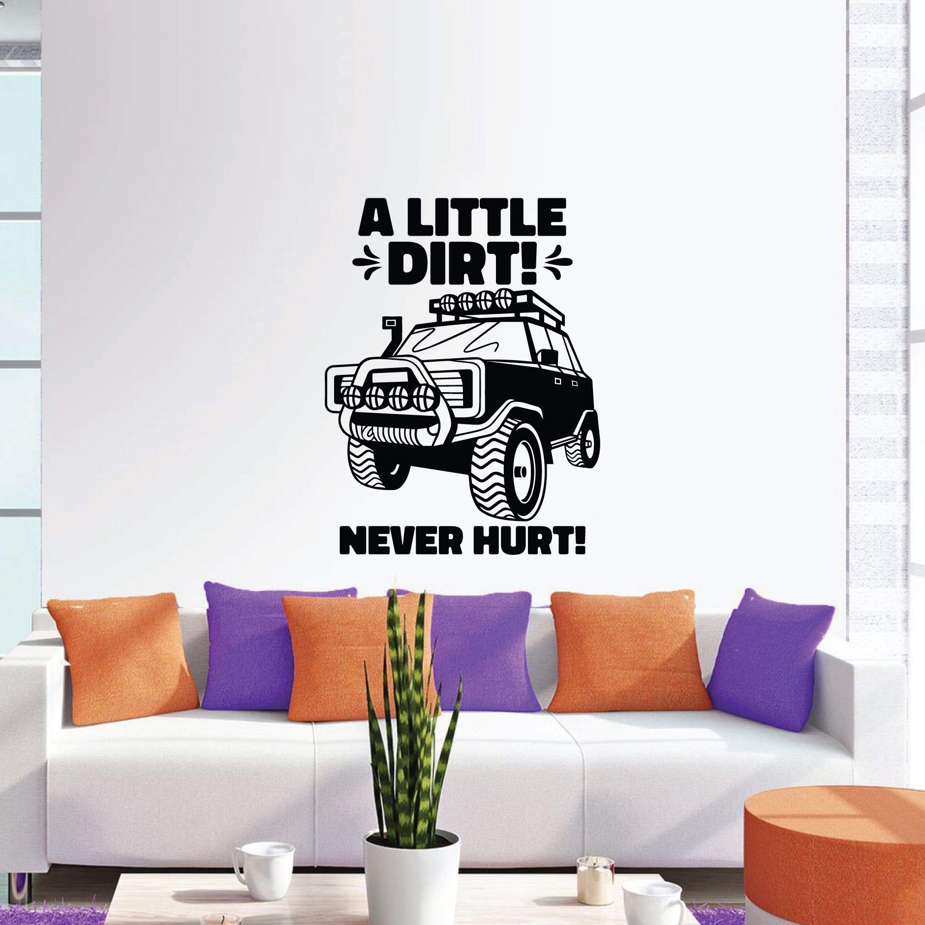 Off-Road Adventure Vinyl Wall Decal - 20x14 Inch Inspirational Quote Sticker for Kids Room, Bedroom & Nursery - Perfect for Boys, Girls & Off-Road Enthusiasts - Durable Home Decor for Playrooms, Kindergartens & Adventure-Themed Spaces