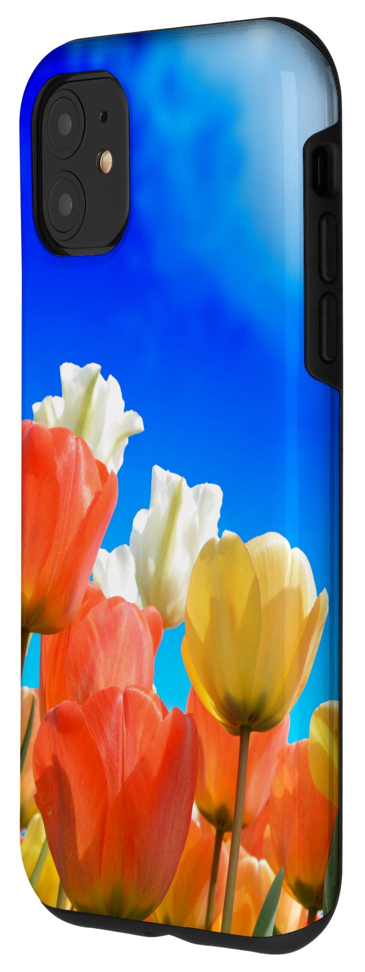 iPhone 11 Case with Tulip Design - Shockproof & Slim Protective Cover for iPhone 11 (6.1 Inch) - Perfect for Everyday Use, Travel & Gift Giving