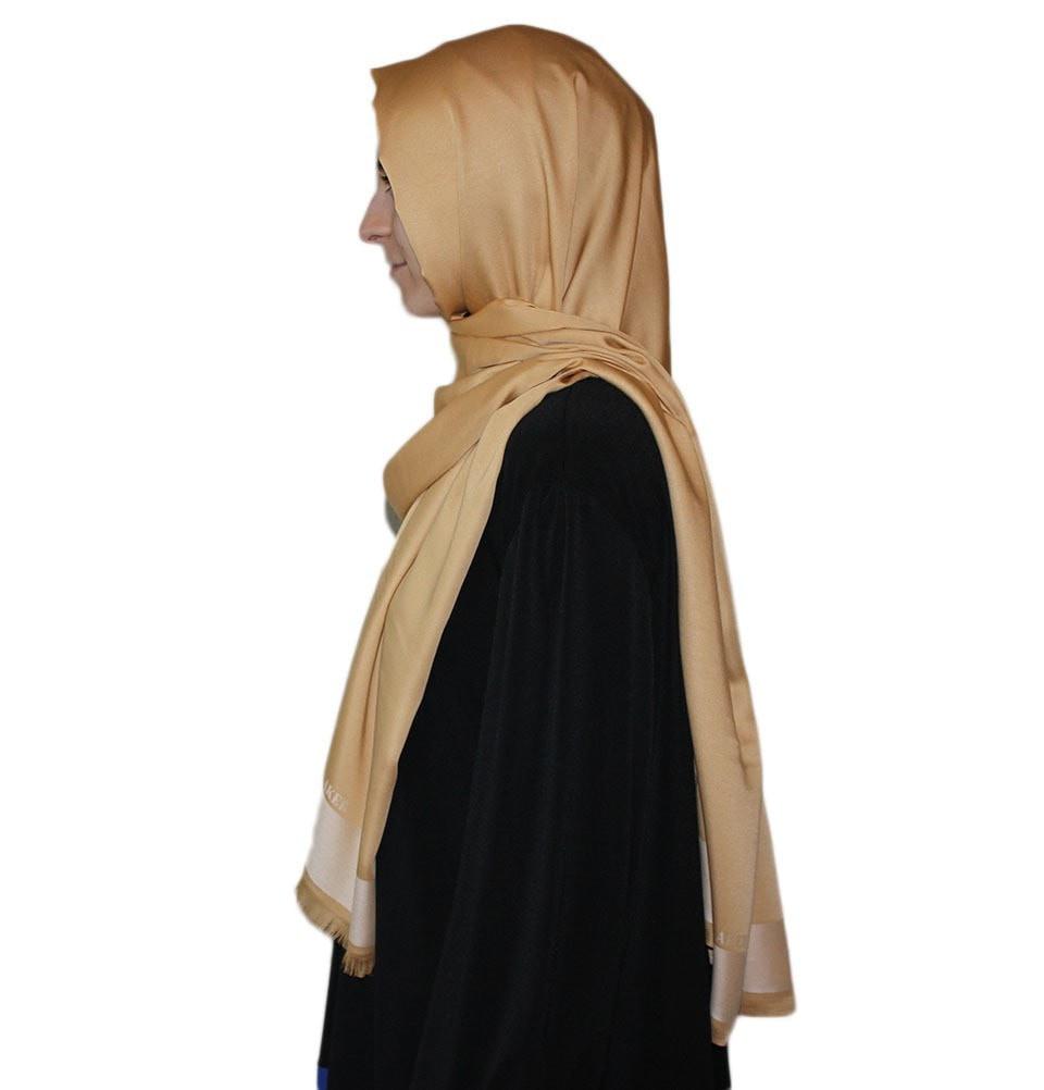 Aker Solid Shawl 1002SLK 962 Golden Beige - Elegant Women's Fashion Scarf for Casual & Formal Wear - Perfect for Office, Parties, and Everyday Outfits