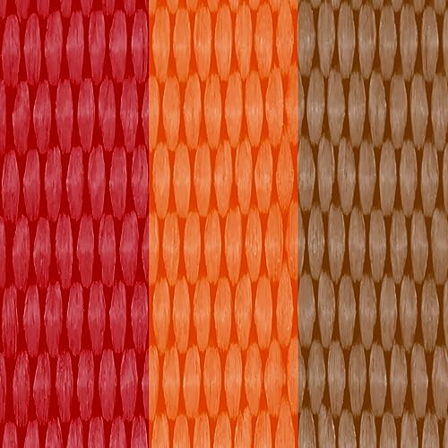 Red, Orange, Brown