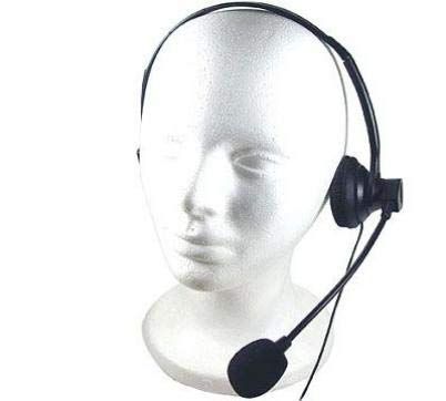 Wired Mono Headphone with Microphone - 3.5mm Single Earbud Headset for Motorola Moto G7 Power - Hands-Free Over-The-Head Design for Calls, Gaming & Office Work