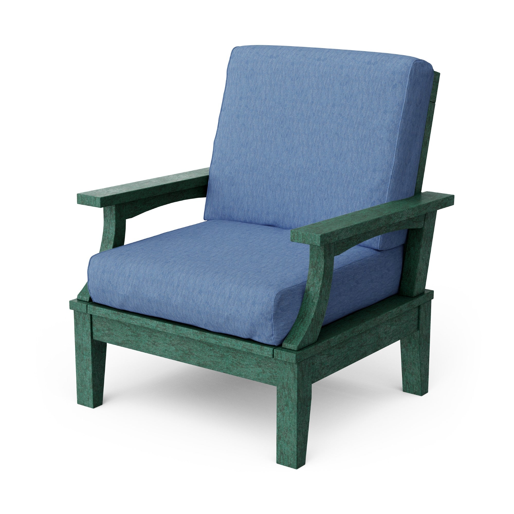 Heritage Deep Seating Patio Chair with Weather-Resistant Cushions - Outdoor Lounge Furniture for Garden, Poolside & Backyard Relaxation