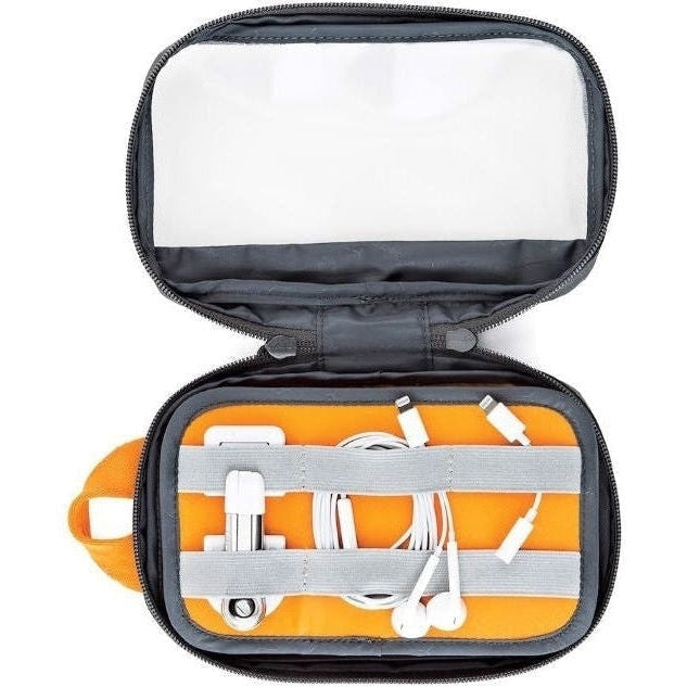 Lowepro Gearup Pouch Mini Camera Bag - Dark Grey Green Line for DSLR & Mirrorless - Perfect for Travel, Hiking & Outdoor Photography