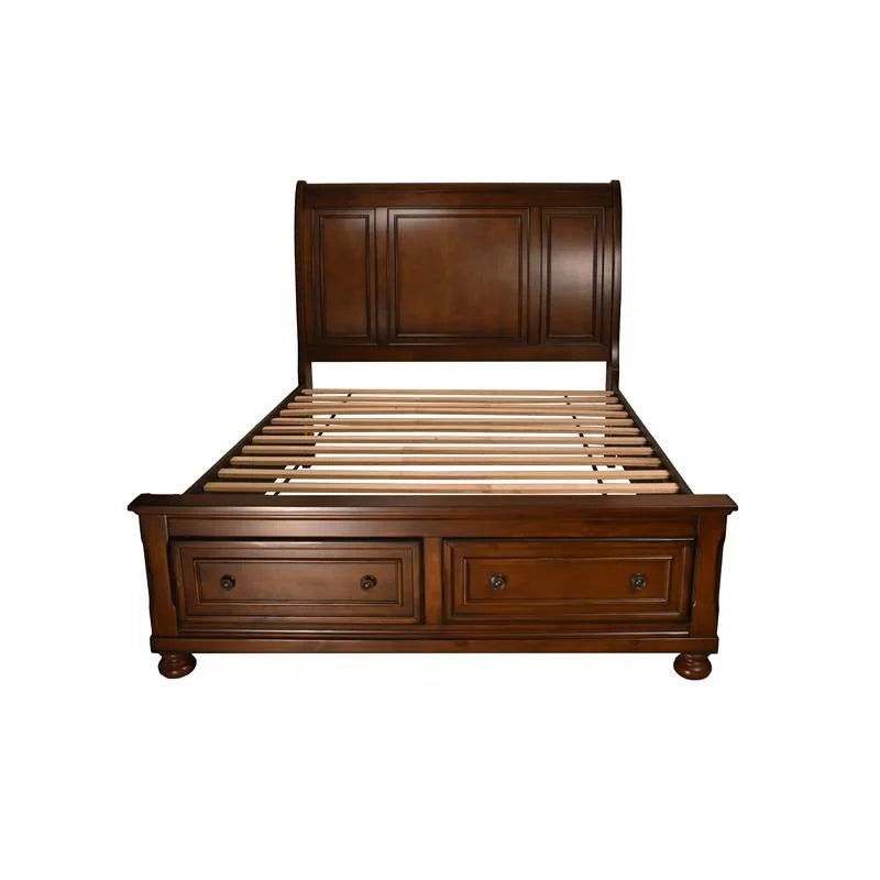 Baltimore Collection Platform Bed - Modern Wooden Bed Frame with Storage, Queen Size - Perfect for Small Bedrooms & Guest Rooms
