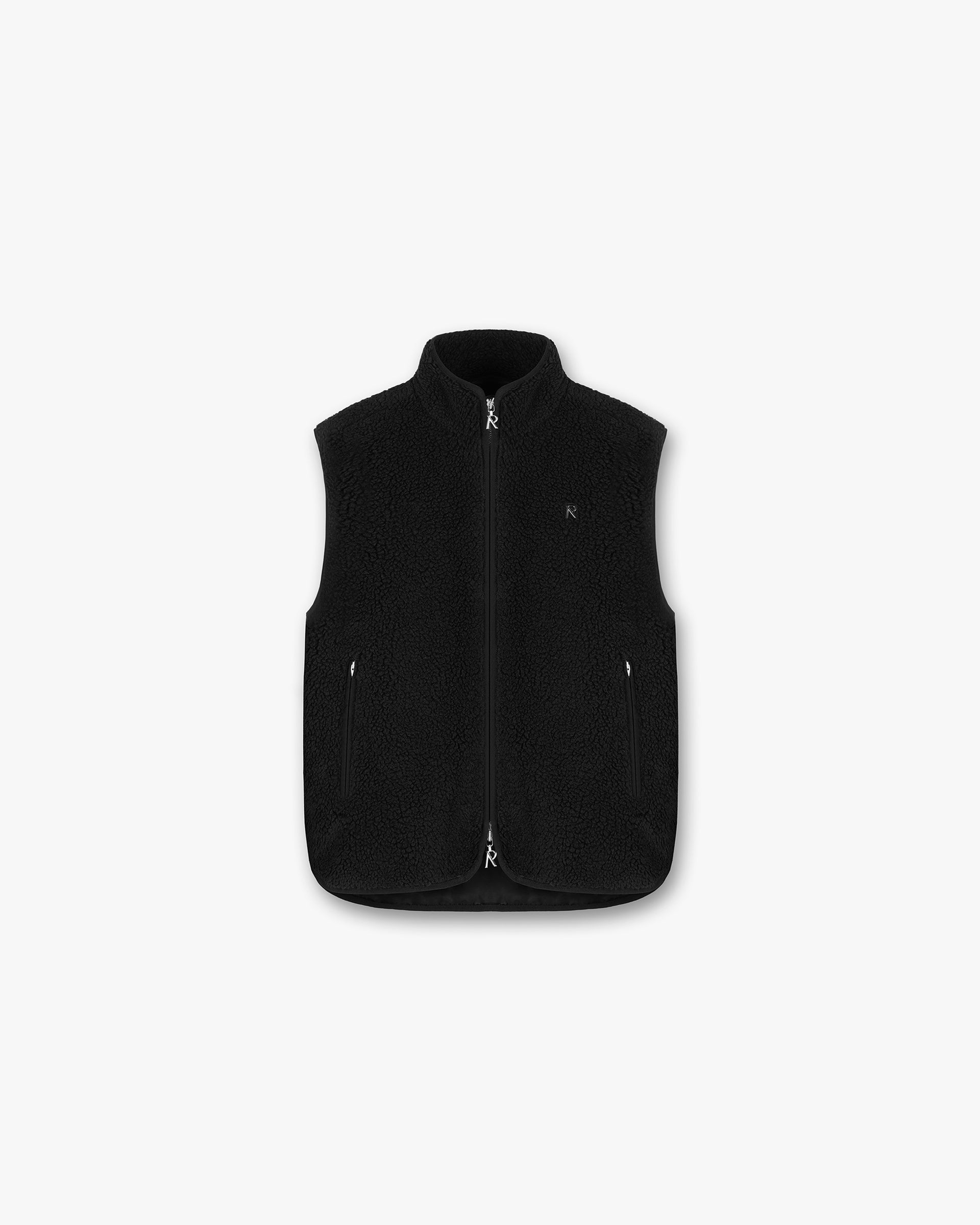 Men's Black Fleece Vest Gilet - Lightweight Warm Layering for Outdoor Hiking, Camping & Casual Wear