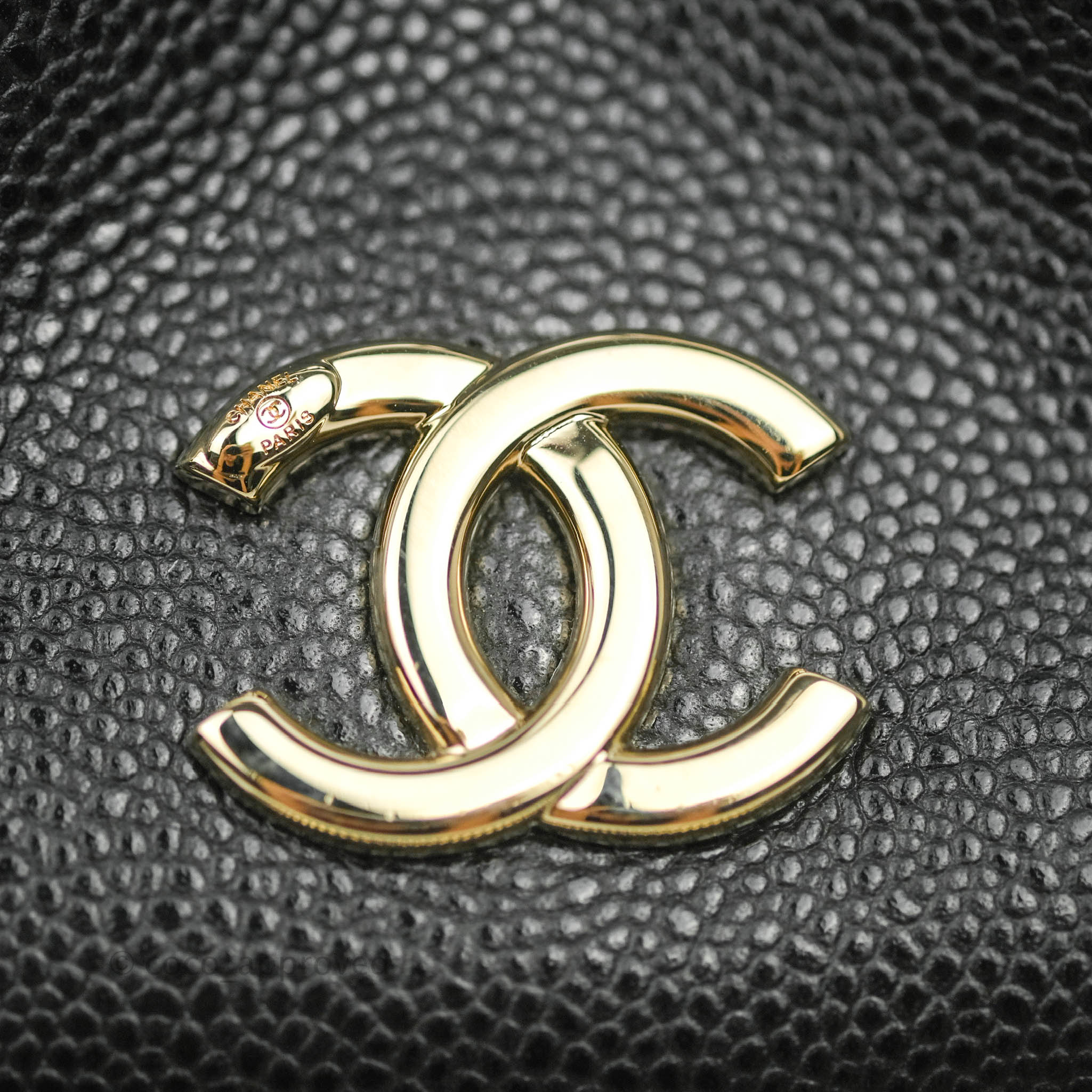 Chanel Business Affinity Drawstring Bucket Bag in Black Caviar Leather with Gold Hardware - Perfect for Work, Travel & Everyday Luxury