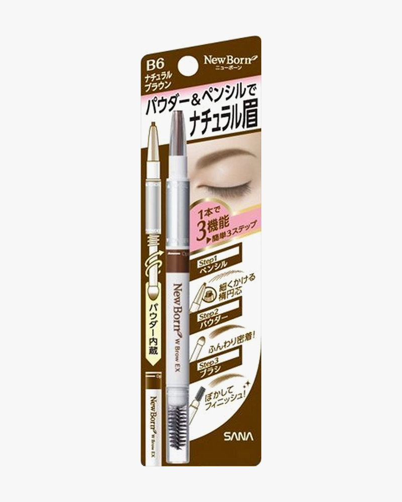 SANA New Born Eyebrow Powder and Pencil Set - Natural Eyebrow Makeup Kit for Perfect Brows | Everyday Use & Special Occasions