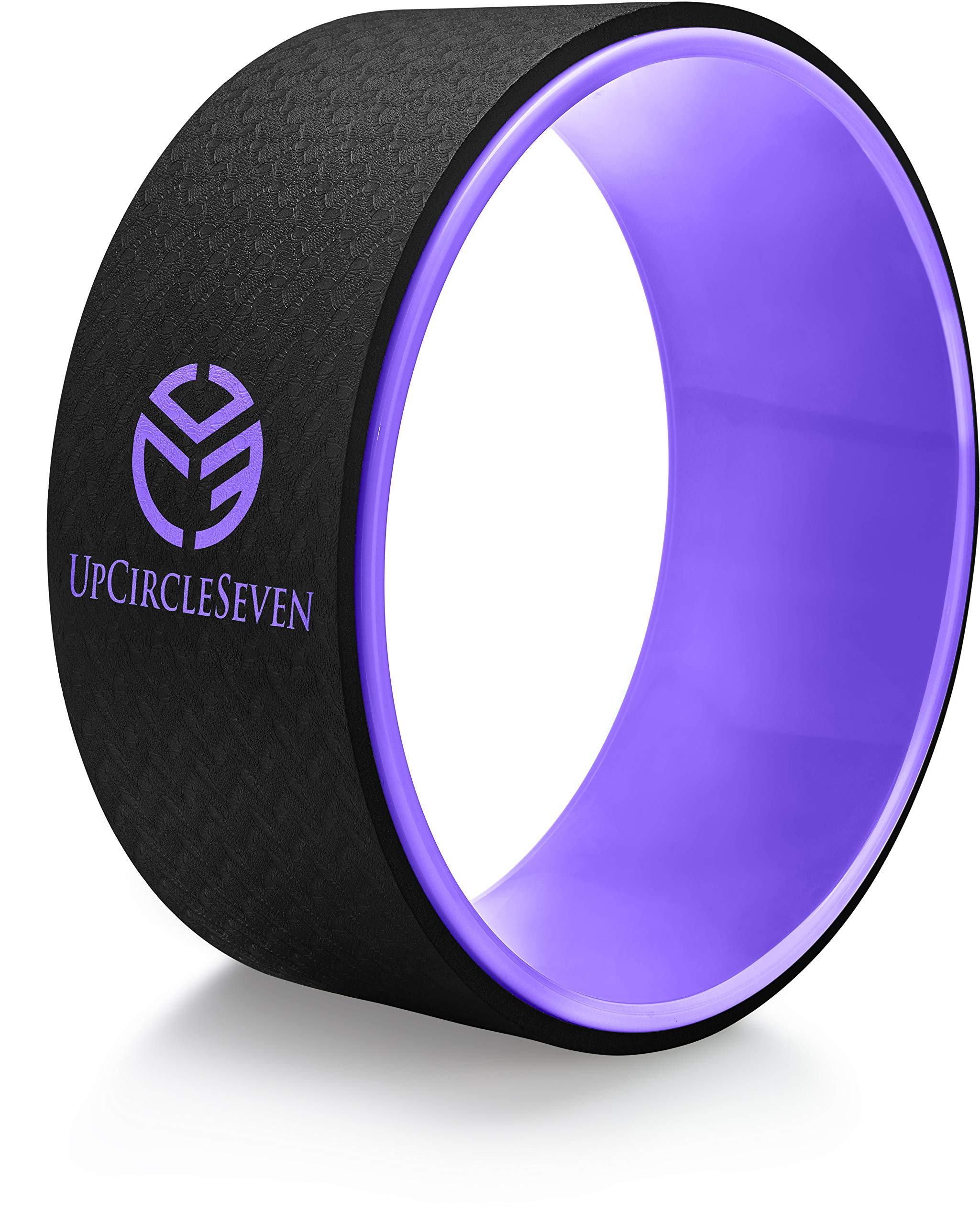 UpCircleSeven Back Roller & Yoga Wheel for Pain Relief - Therapeutic Spine Stretcher for Lower & Upper Back Stiffness - Improve Mobility, Flexibility & Posture Alignment - Perfect for Yoga, Pilates & Home Workouts