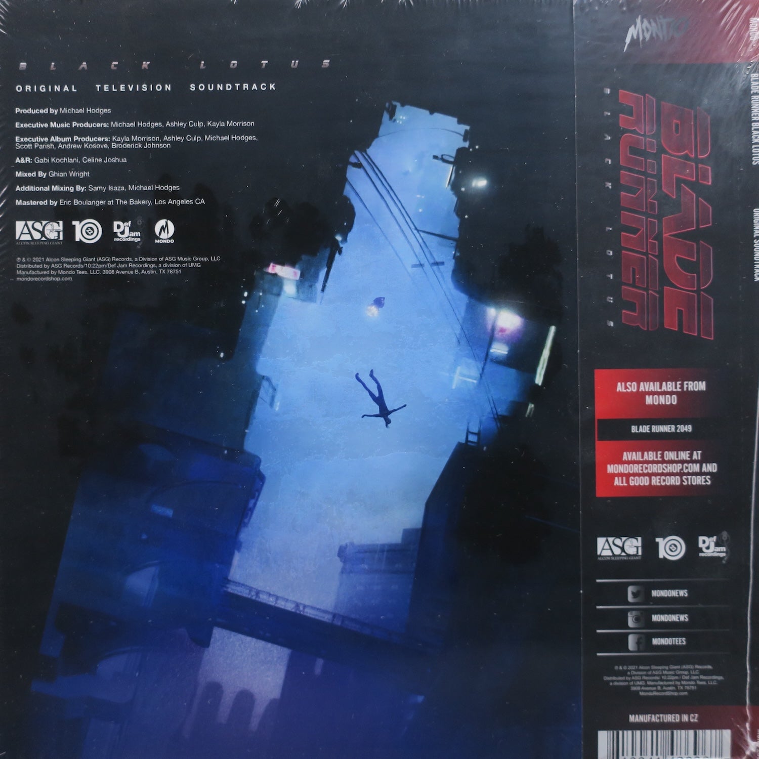 Blade Runner: Black Lotus Original Soundtrack NEON MAGENTA Vinyl LP Record - Perfect for Sci-Fi Movie Nights & Anime Collectors