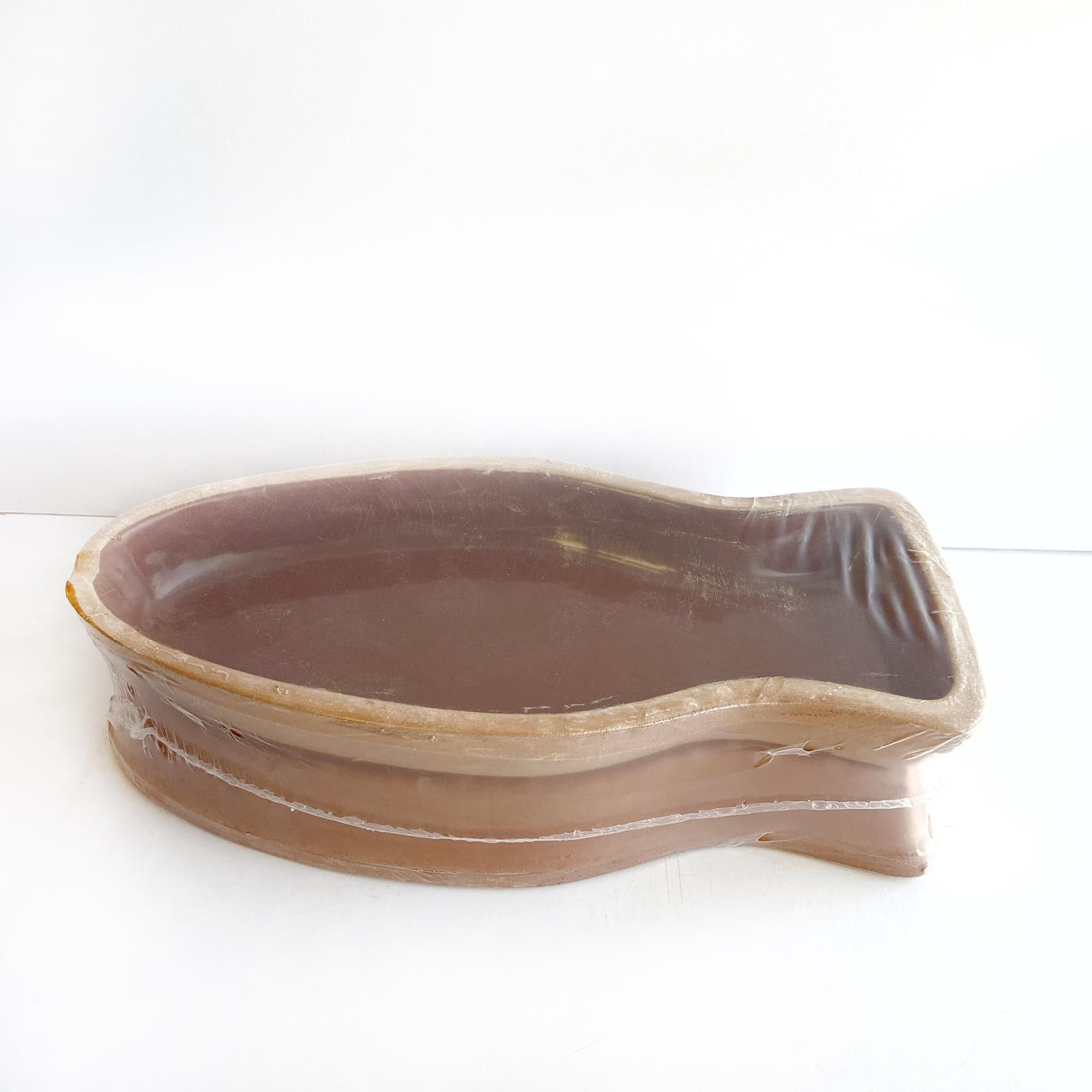 Terracotta Clay Cooking Pot for Fish - Traditional Earthenware Stew Pot for Healthy Cooking - Perfect for Baking, Stewing, and Serving Dishes