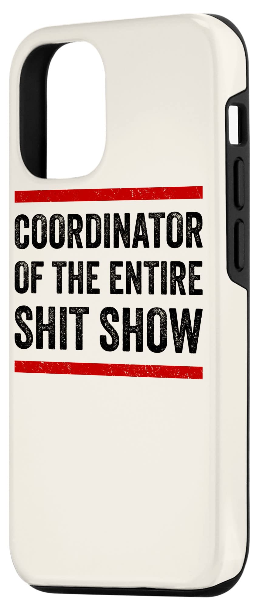Funny iPhone 12/12 Pro Case for Mom Dad Boss Manager Teacher - Coordinator Shit Show Design - Perfect for Office Gifts, Work Humor & Daily Use