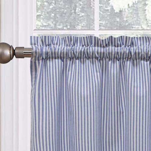 Rod Pocket Striped Navy