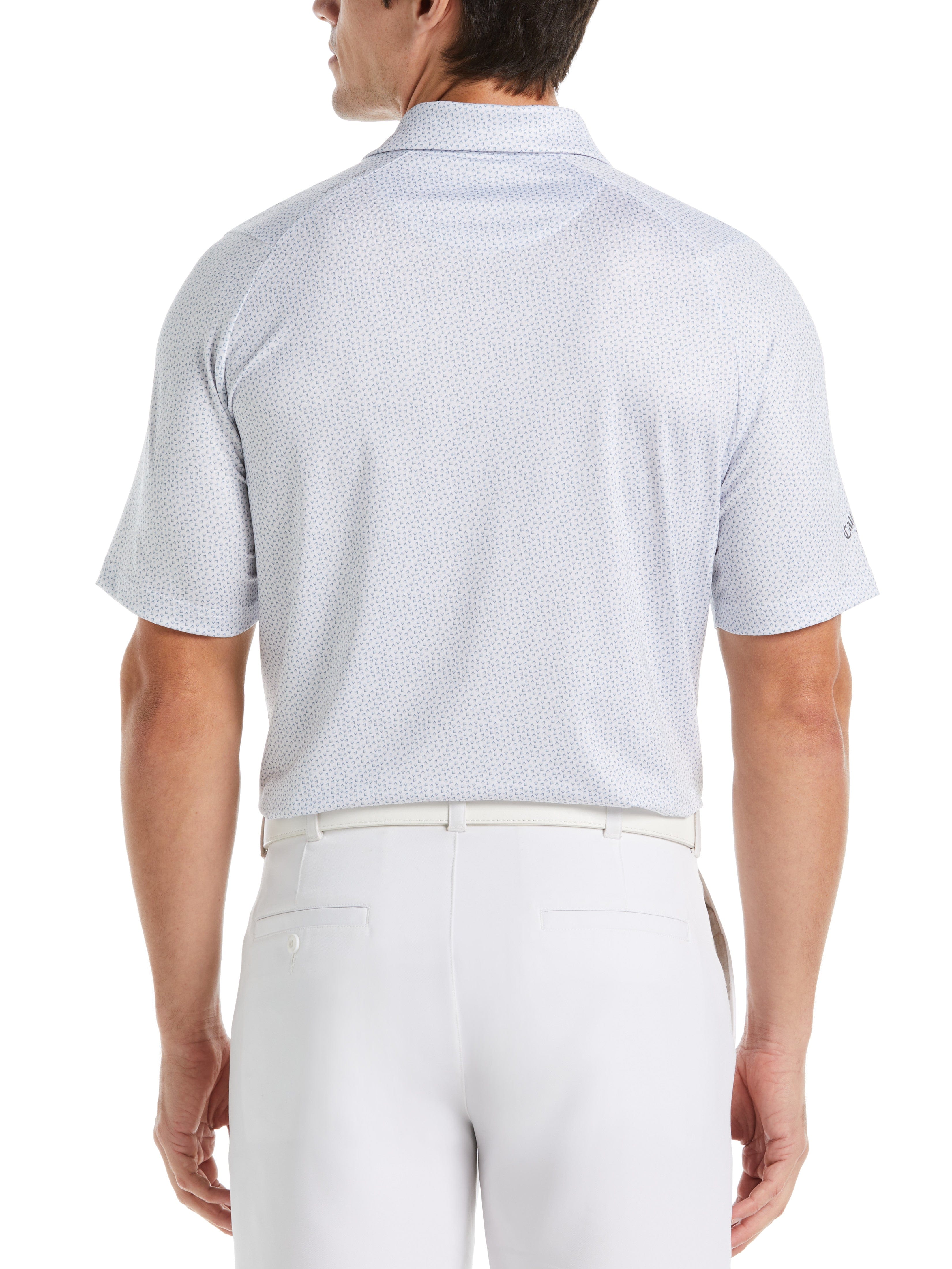 Men's Stylish Geo Print Golf Polo Shirt - Breathable & Comfortable for Golf, Casual Wear & Outdoor Activities