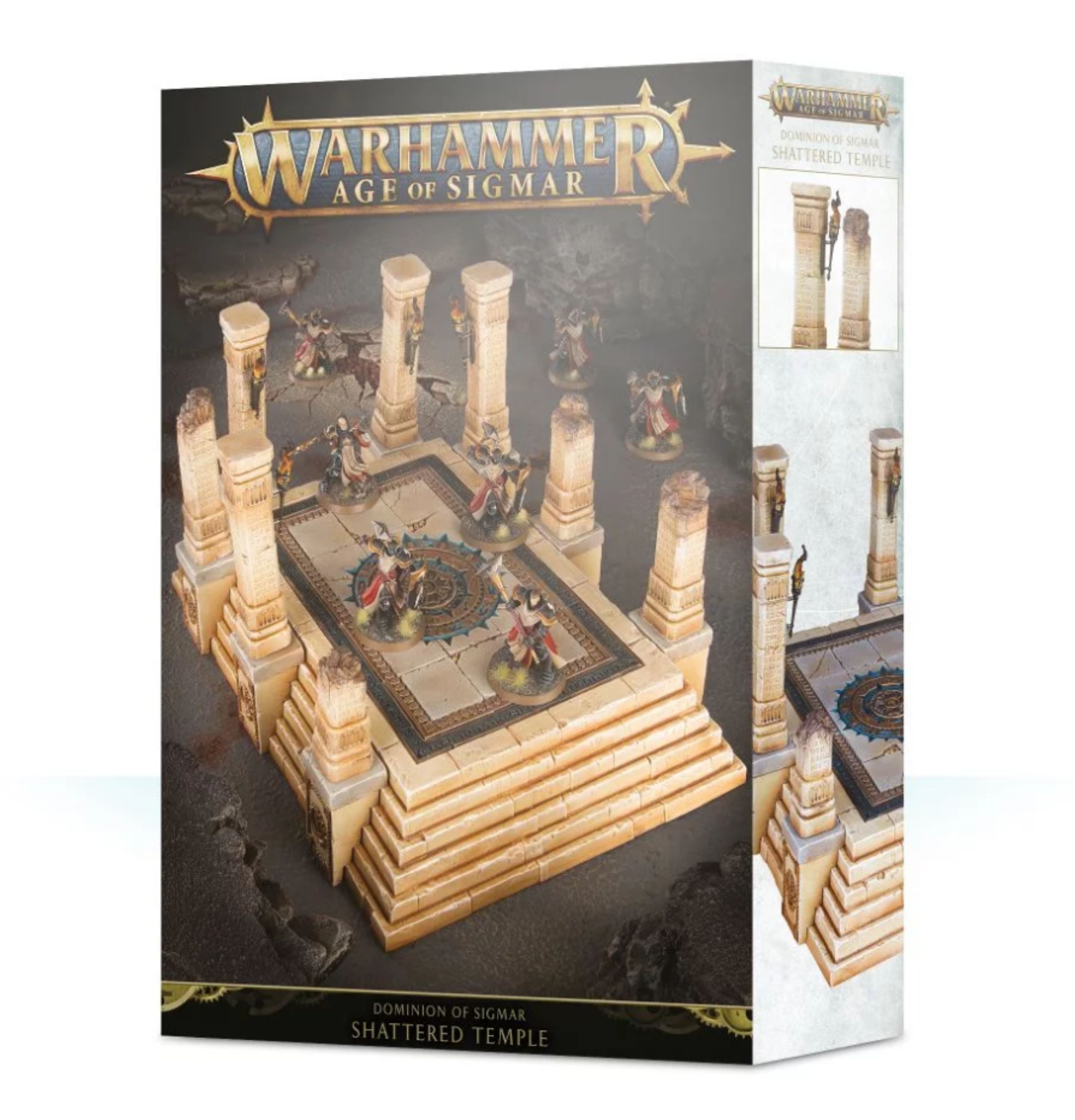 Age of Sigmar Dominion of Sigmar Shattered Temple - Warhammer AOS Battle Terrain Set for Tabletop Wargaming & Miniature Displays