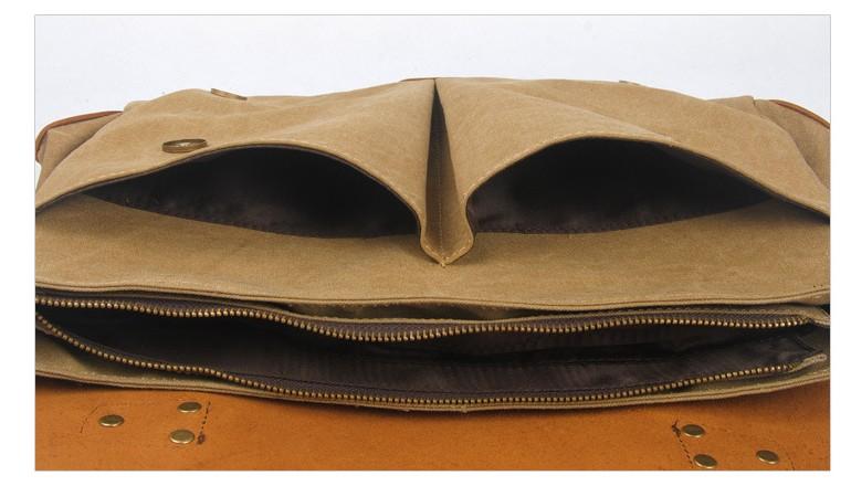Durable Waxed Canvas Messenger Bag for Women - Waterproof & Stylish Crossbody Shoulder Bag - Perfect for Work, Travel & Everyday Use