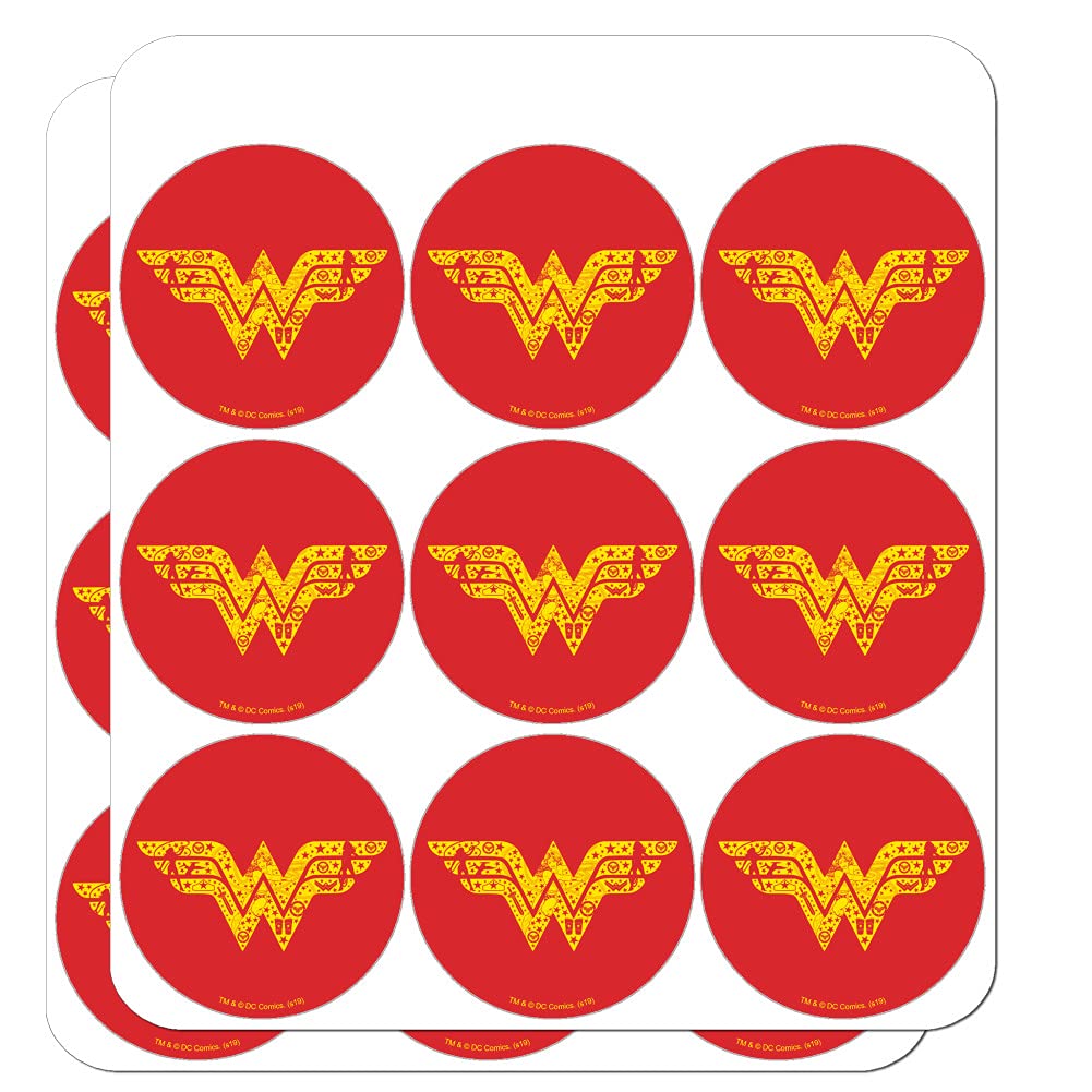 Wonder Woman Icons Logo Planner Stickers - Scrapbooking, Journaling, DIY Craft Supplies for Bullet Journals, Calendars, and Gift Decorations
