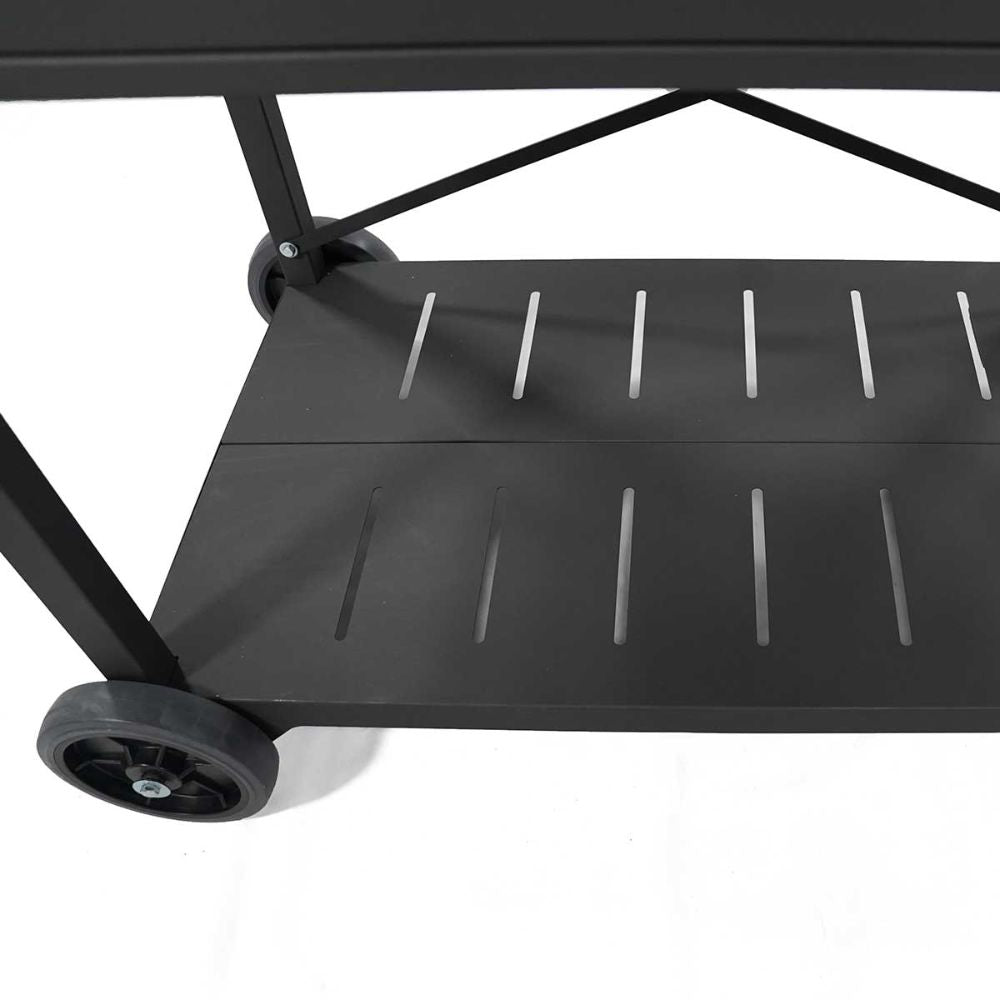 Nuke Delta 45 Inch Freestanding Argentine Charcoal Grill - Premium Outdoor BBQ Grill for Backyard, Patio, and Camping Cooking