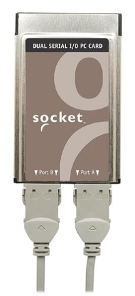 B&B Electronics Dual Serial I/O PC Card with 2 x 9-Pin DB-9 Male RS-232 Serial Adapter - Ideal for Industrial Automation, POS Systems & Legacy Device Connectivity