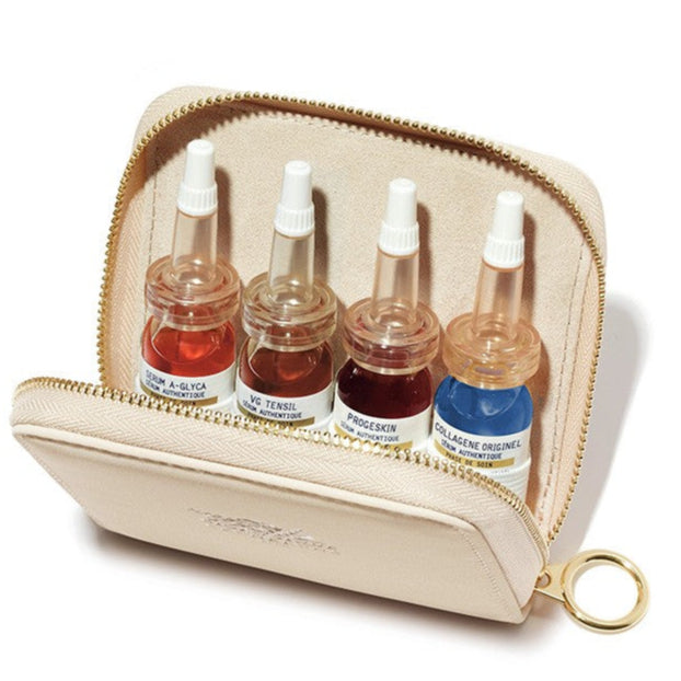 Best Anti-Aging Serum Set with Travel Case - 4 Essential Face Serums for Wrinkles & Youthful Skin | Day & Night Skincare Routine, Perfect for Travel & Gifts