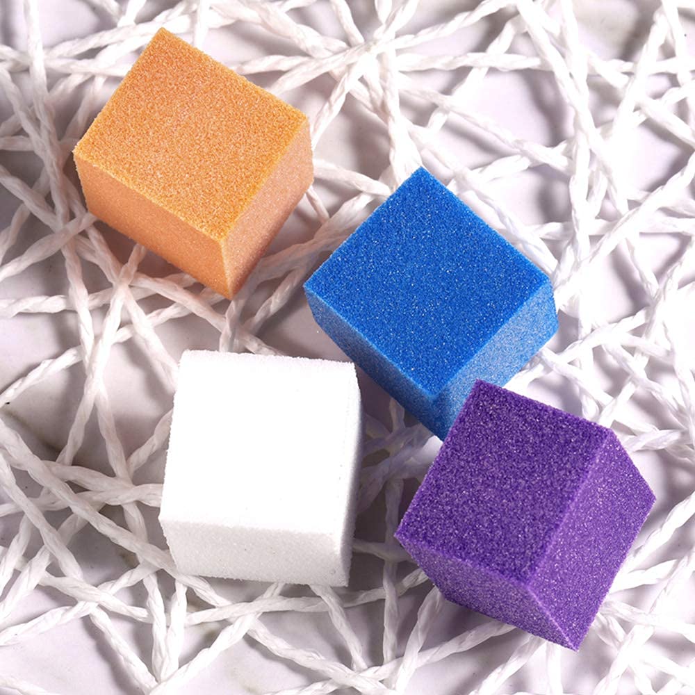 Ubersweet® Imported Multicolor Buffer Blocks - Professional Nail Sponge Mini Blocks for Manicure & Pedicure Tools | Perfect for Home & Salon Nail Care