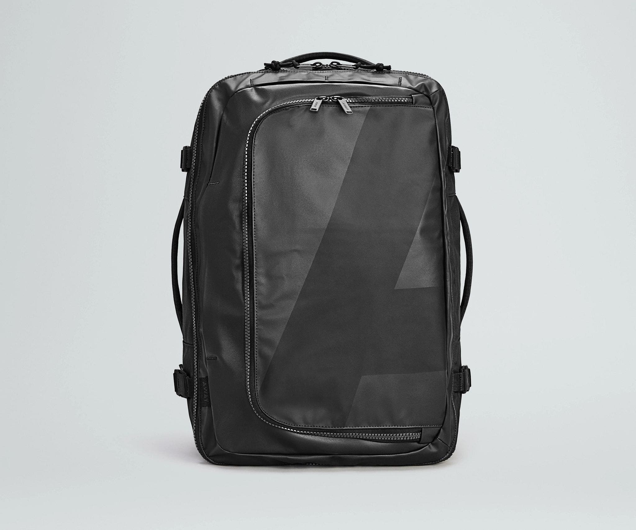 Jet Black 45L Active Convertible Backpack - Durable Travel & Hiking Backpack for Men & Women - Perfect for Outdoor Adventures, Commuting & Gym Use
