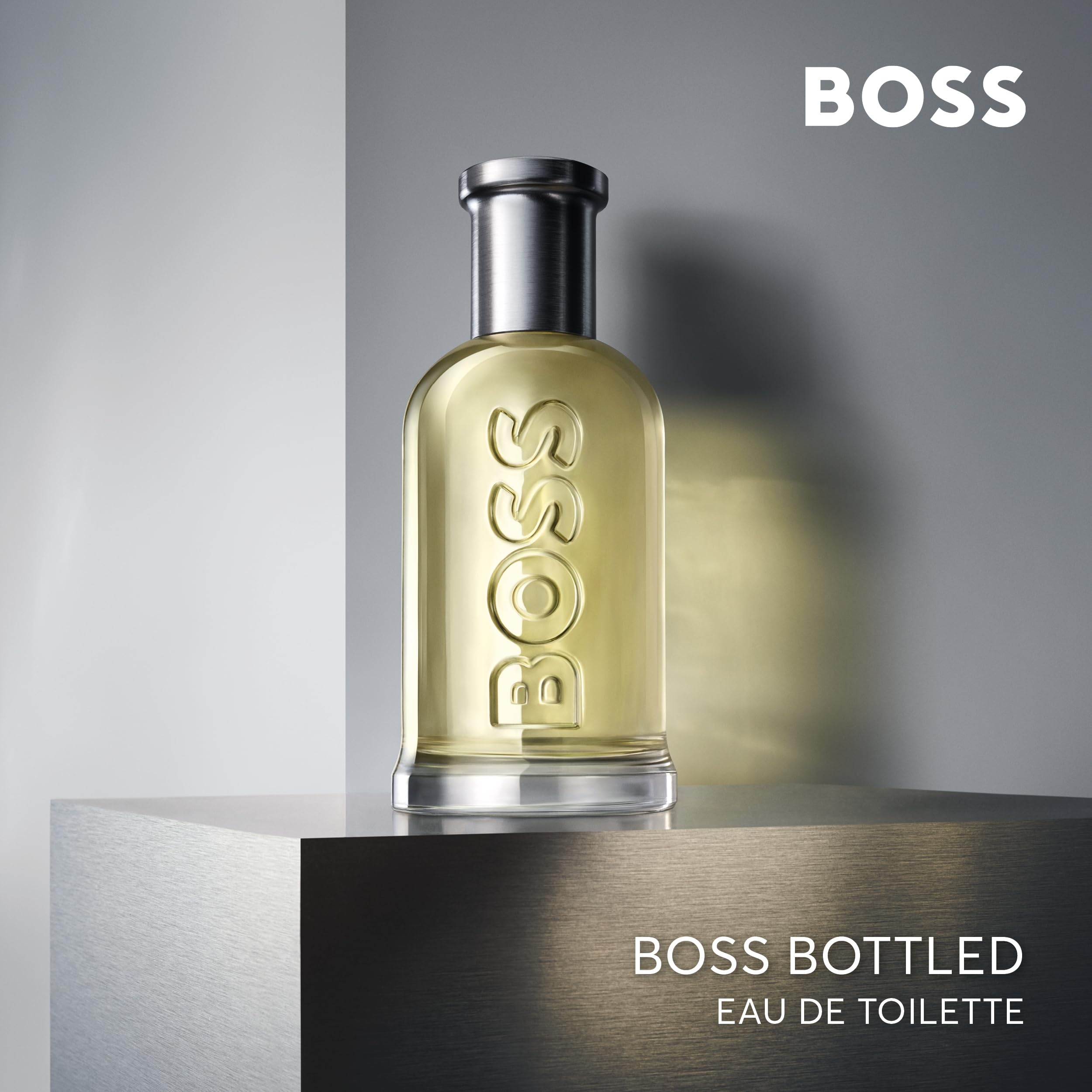 Hugo Boss Bottled Eau de Toilette for Men - Woody Cologne with Apple, Cinnamon & Sandalwood Notes - Long Lasting Fragrance Spray - Perfect for Date Night & Office Wear
