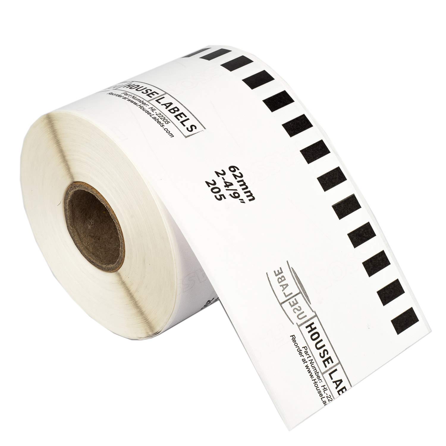 HOUSELABELS Compatible with Brother QL-570 QL-580N QL-650TD QL-700 QL-1050 Label Printers - DK-2205 Replacement Label Roll (2-4/9