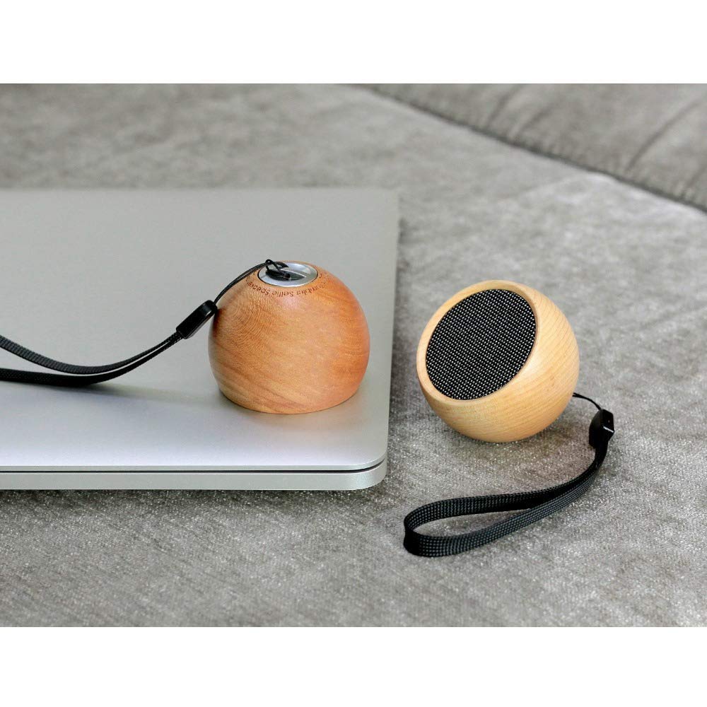 Gingko Design Natural Maple Wood Tumbler with Bluetooth Speaker - Perfect for Outdoor Adventures, Travel & Selfie Moments