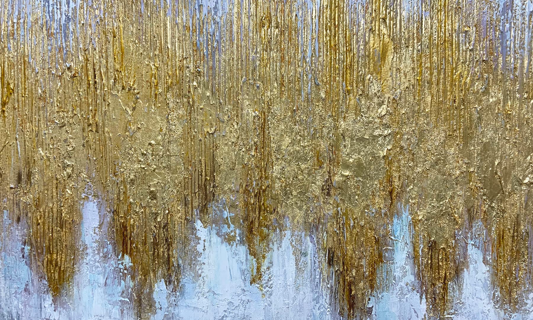 Tiancheng Art 24x48 Inch Hand-Painted Golden Oil Painting on Canvas - Framed Contemporary Wall Art for Home, Kitchen & Office Decor | Ready to Hang Living Room & Bedroom Wall Decor