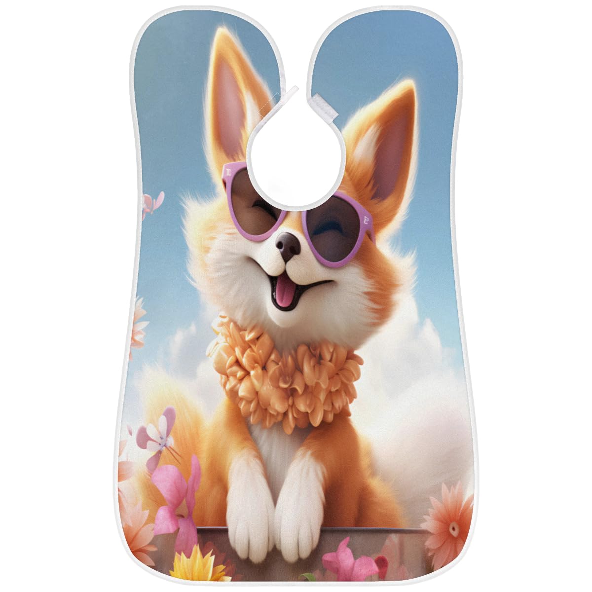 Stylish Fox Sunglasses & Beard Shaving Bib for Men - Waterproof Makeup & Hair Dye Apron for Women - Salon Hair Cutting Cape & Sink Hair Catcher - Perfect for Barbershops, Home Grooming & DIY Hair Coloring