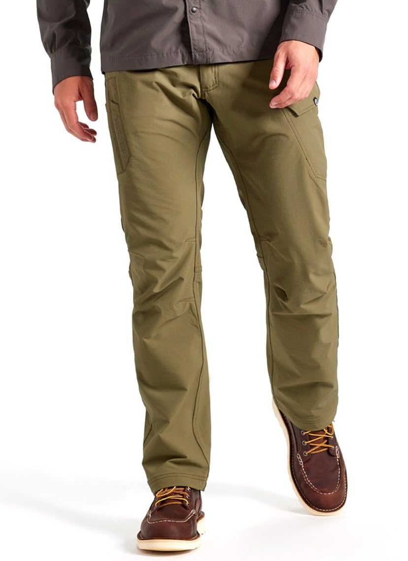 TRUEWERK Men’s Work Pants - T1 WerkPants Relaxed Fit, Lightweight & Breathable, Moisture Wicking Tactical Cargo Pants with 4-Way Stretch for Construction, Hiking & Outdoor Work