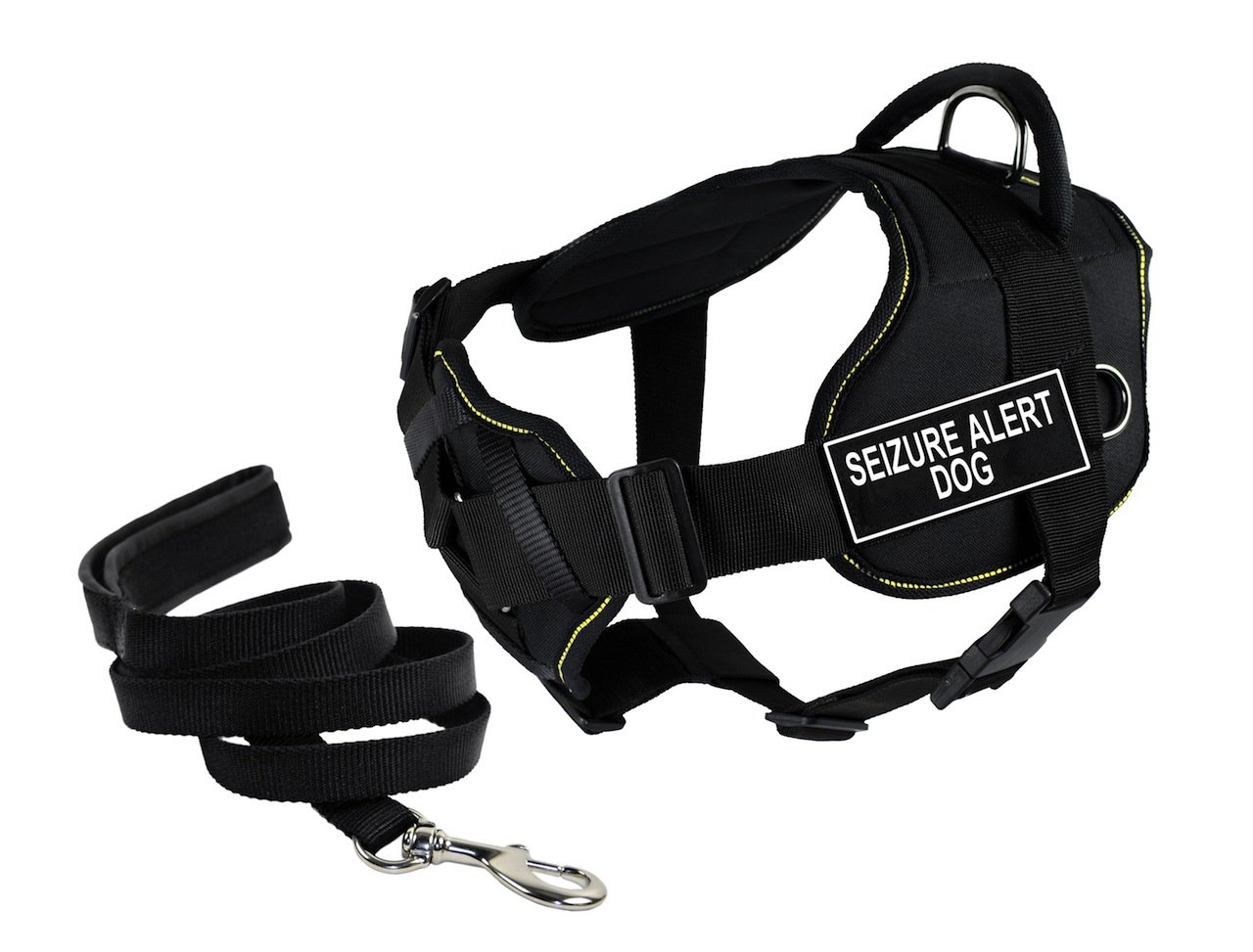 Dean & Tyler DT Fun Chest Support Harness for Seizure Alert Dogs - X-Large Size with 6ft Padded Leash | Service Dog Gear for Epilepsy Assistance & Mobility Support