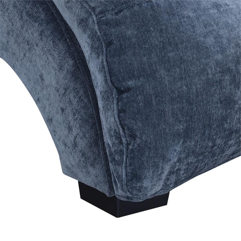 Picket House Furnishings Paulson Chaise Lounge - Comfortable Microfiber Upholstered Living Room Furniture for Relaxing & Lounging - Perfect for Home, Office or Patio Use