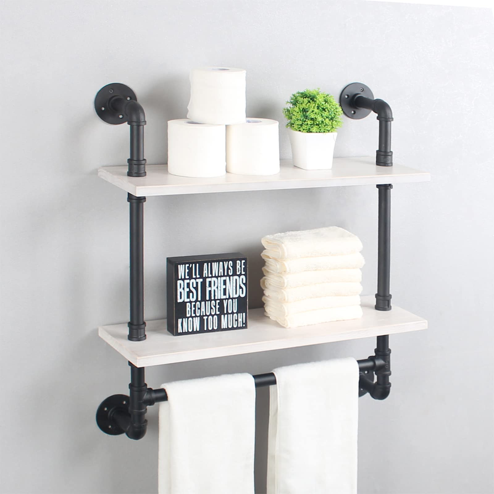 Industrial Pipe Shelving Set - 24