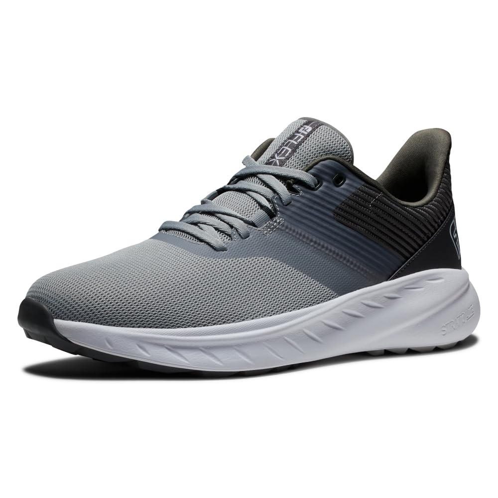 FootJoy Men's Fj Flex Golf Shoes - Lightweight & Waterproof Spiked Golf Shoes for Men - Perfect for Walking the Course, Driving Range & Casual Wear